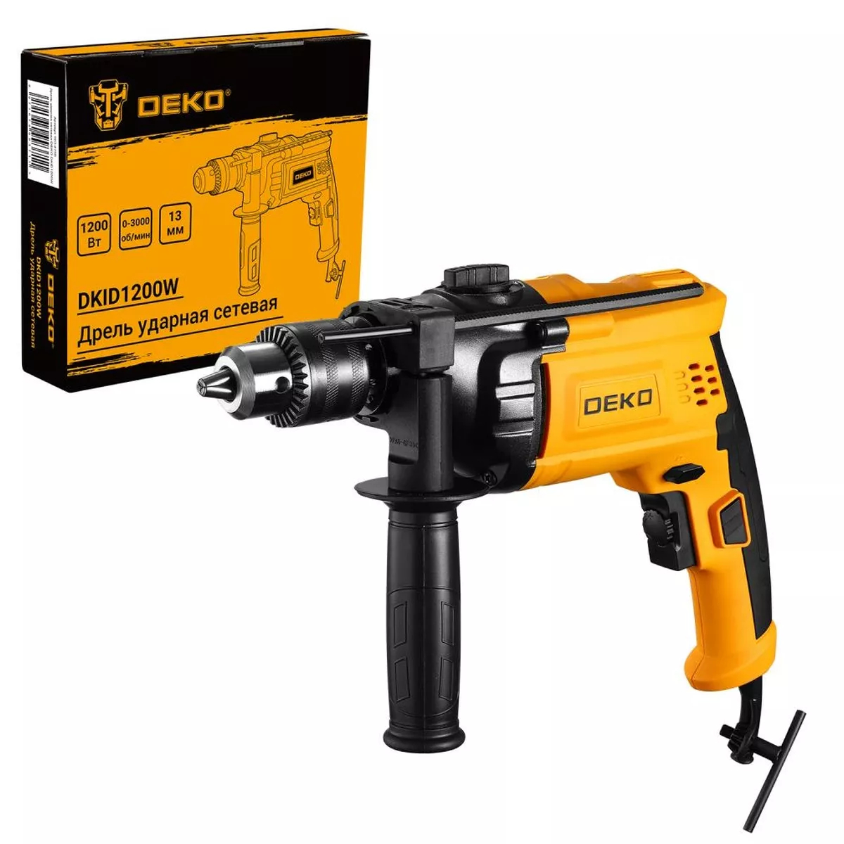 Дрель ударная сетевая DEKO DKID1200W 1200 Вт DKID1200W