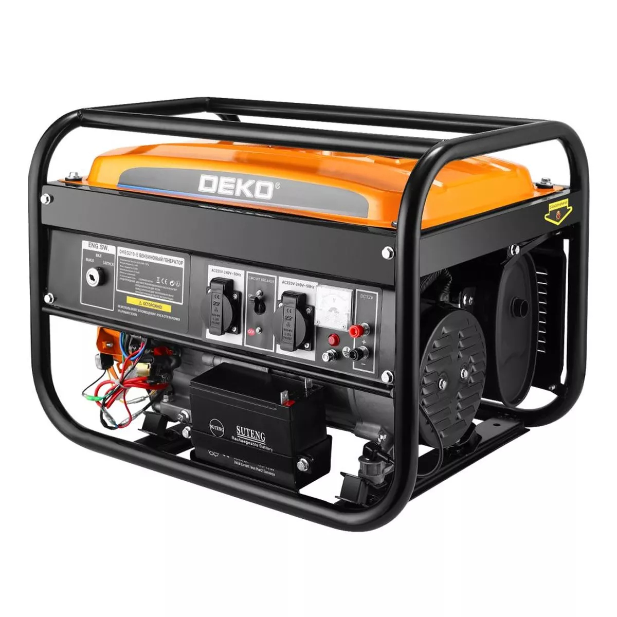 Генератор бензиновый Deko DKEG210-E 3.2 кВт электростартер 063-4155