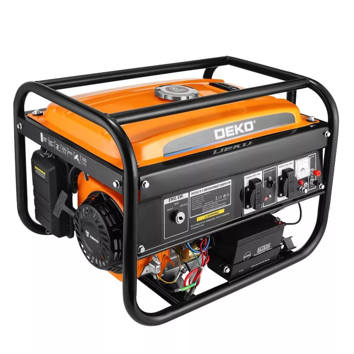 Генератор бензиновый Deko DKEG210-E 3.2 кВт электростартер 063-4155