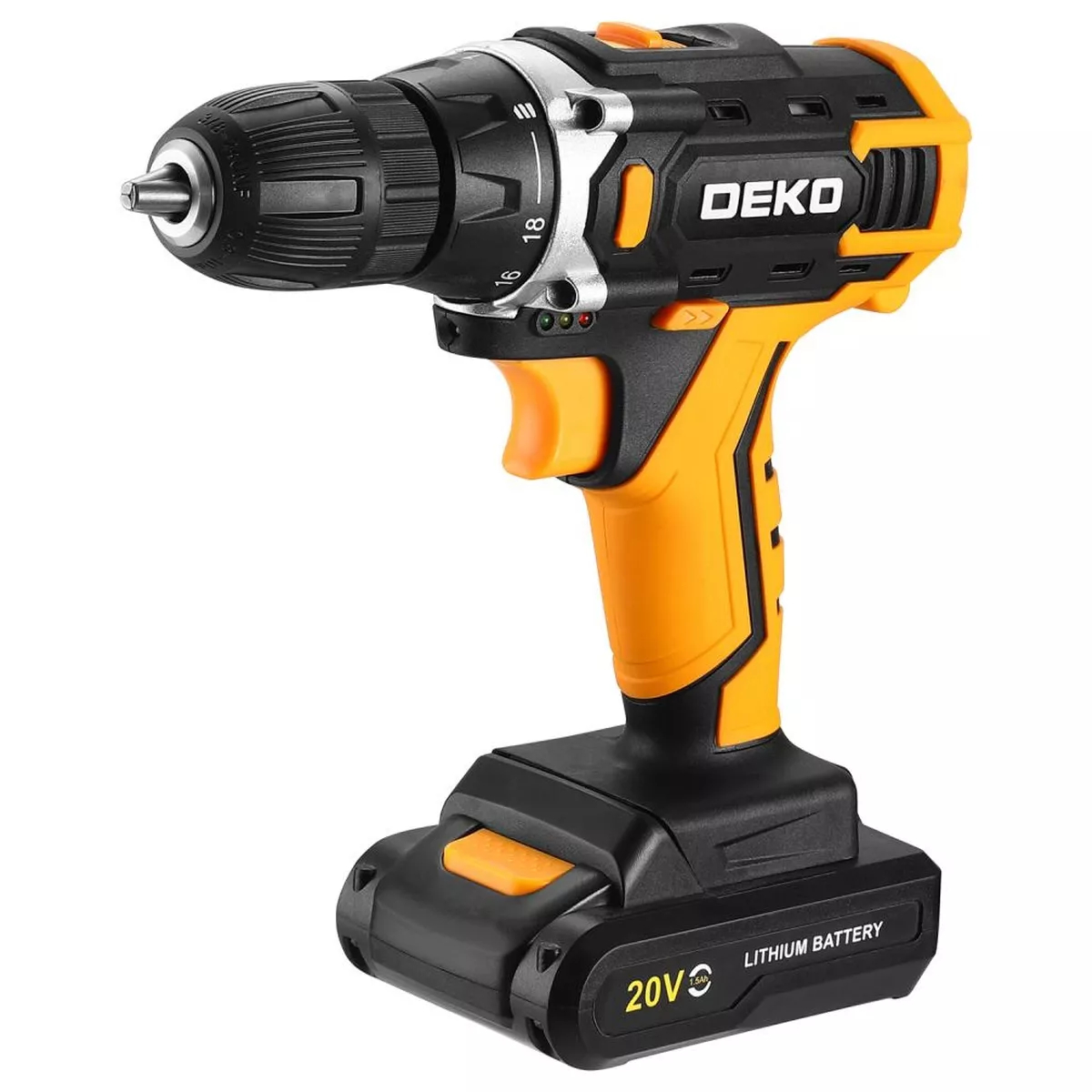 Дрель-шуруповерт аккумуляторная DEKO Banger 20V 1x1.5 Ач Banger 20V