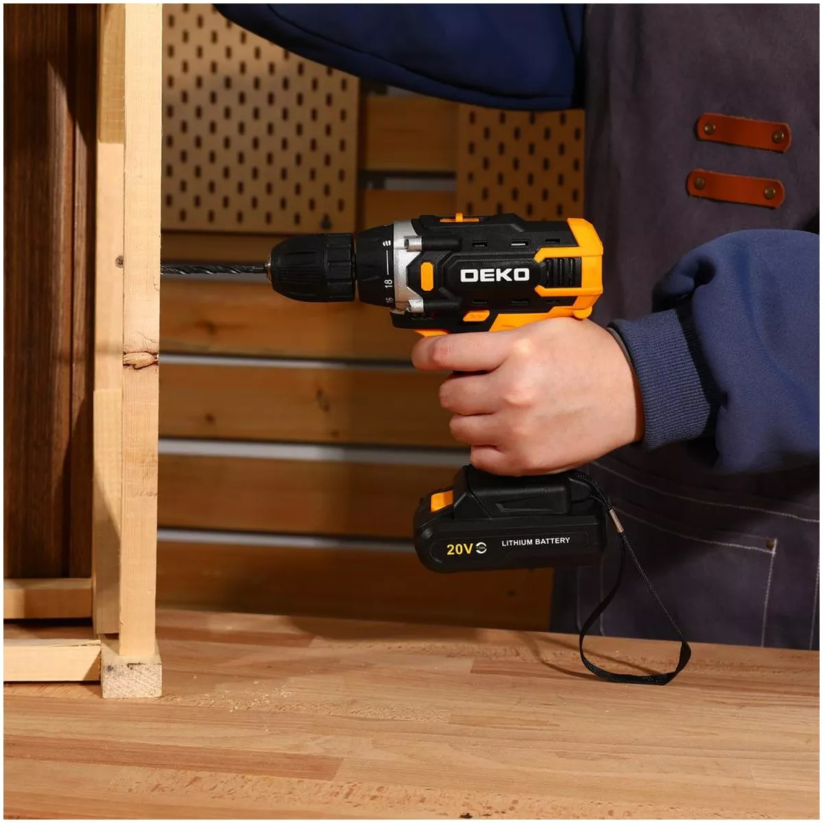 Дрель-шуруповерт аккумуляторная DEKO Banger 20V 1x1.5 Ач Banger 20V