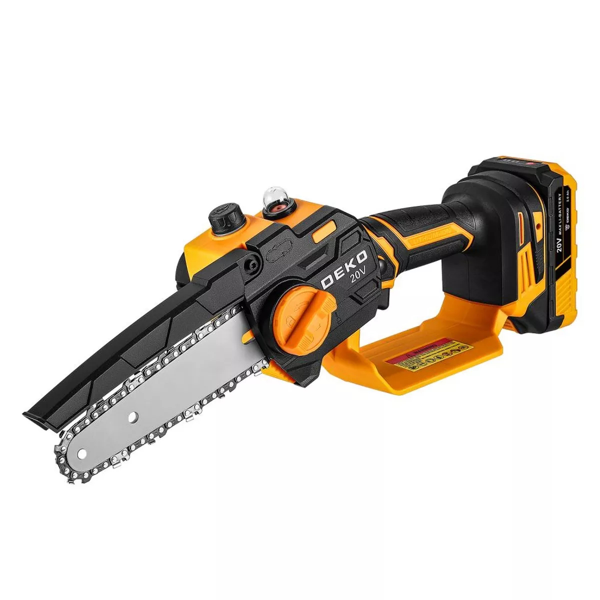 Пила цепная аккумуляторная DEKO DKCHS 20-6 20 В 2x2.0 Ач в кейсе 063-4301