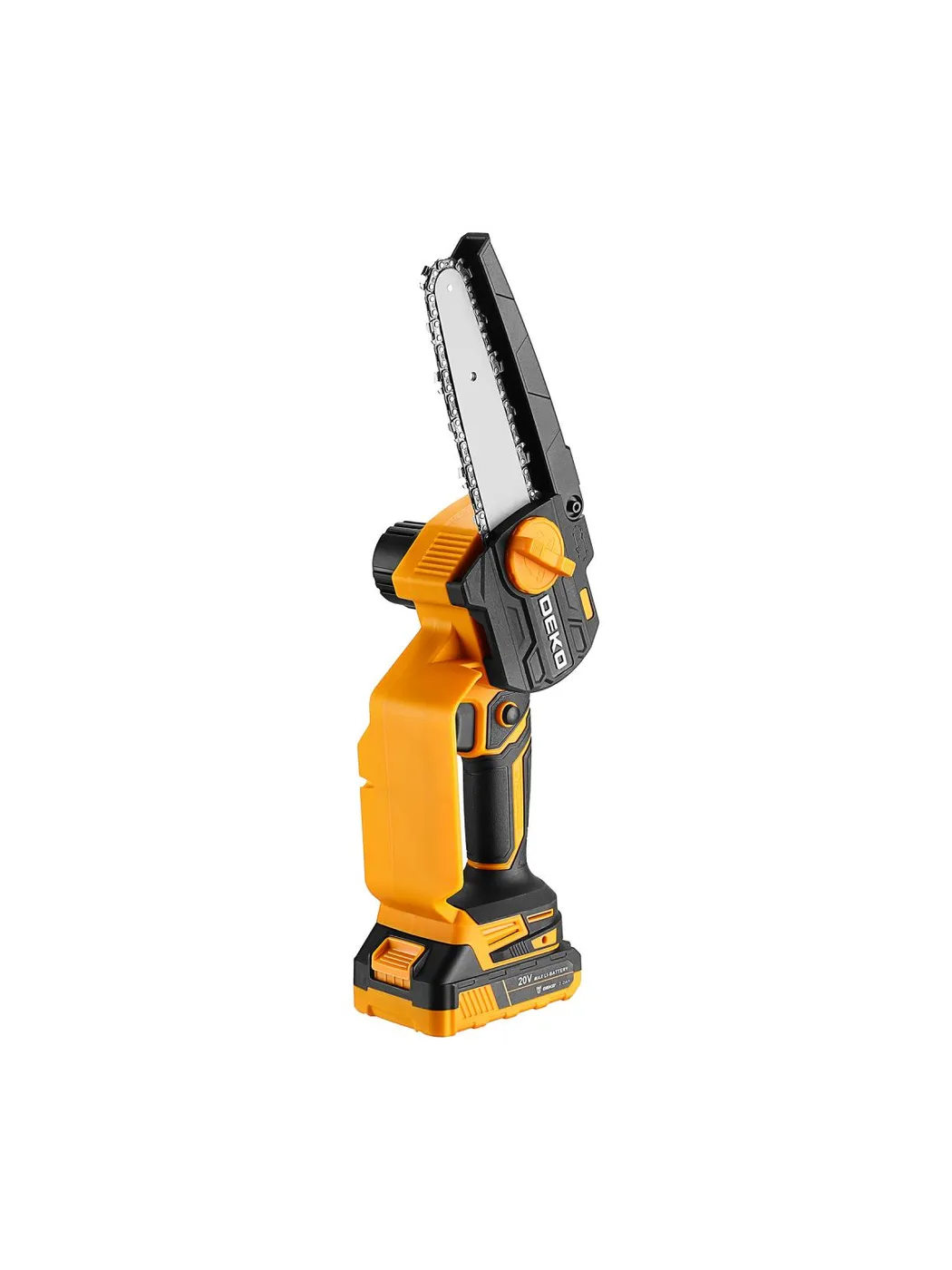 Пила цепная аккумуляторная DEKO DKCHS 20-6 PRO 4 и 6 20 В 2x2.2 Ач 083-2011