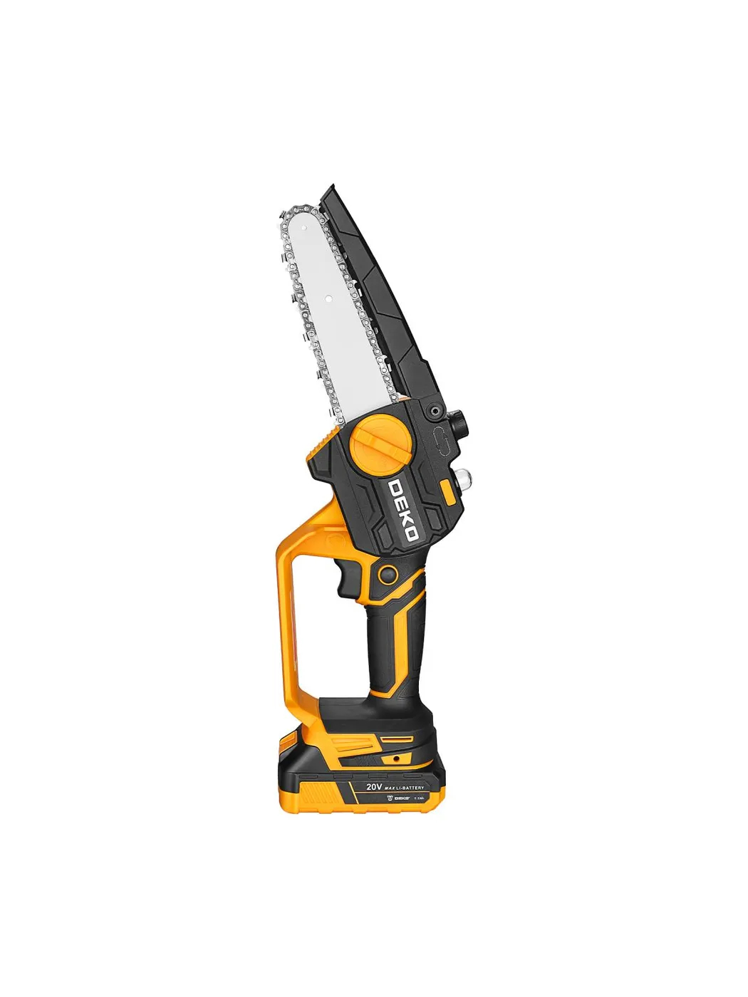 Пила цепная аккумуляторная DEKO DKCHS 20-6 PRO 4 и 6 20 В 2x2.2 Ач 083-2011