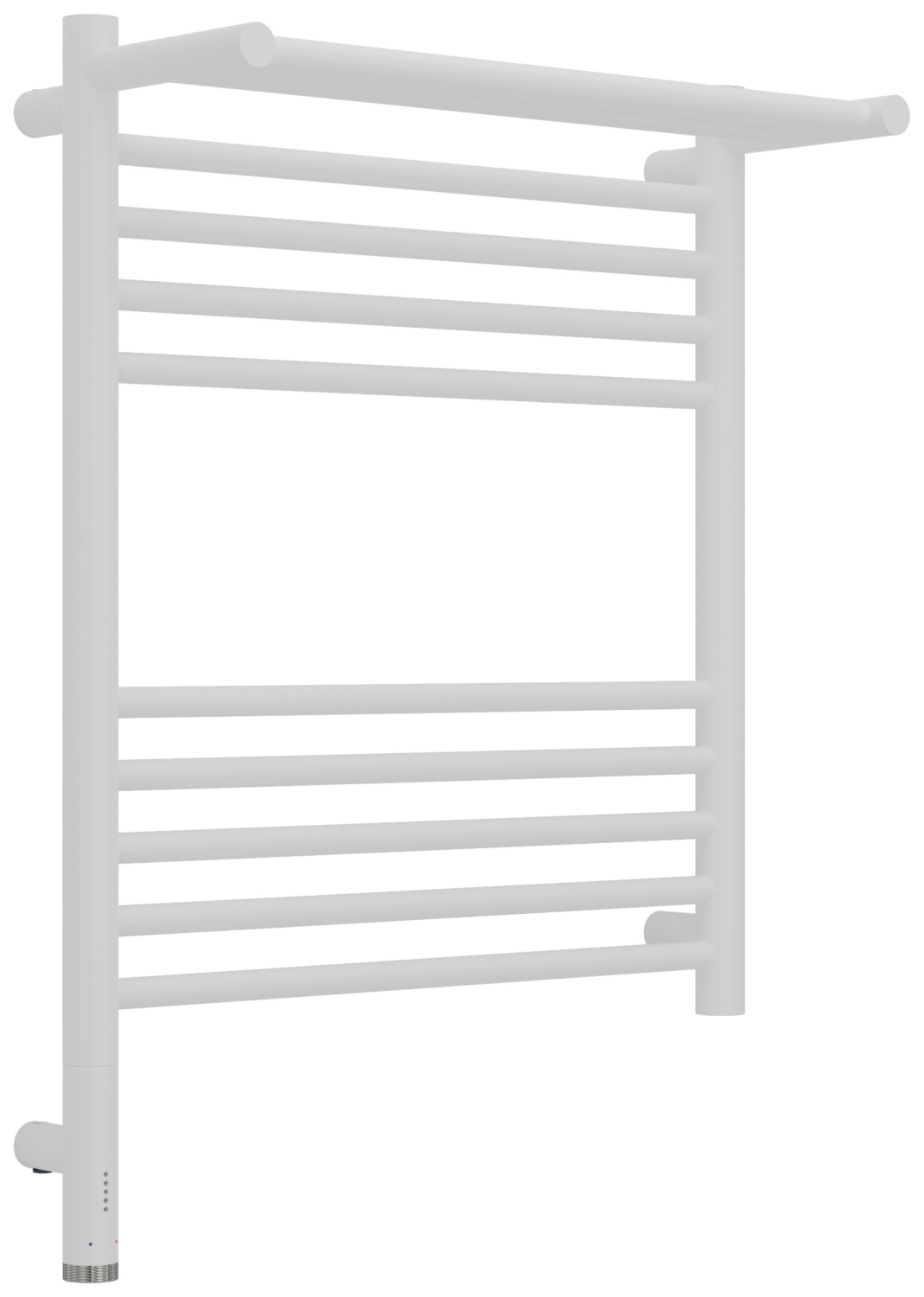 Полотенцесушитель электрический Сунержа Богема 3.1 с 1 полкой 500x600 мм левый белый матовый 30-6006-6050