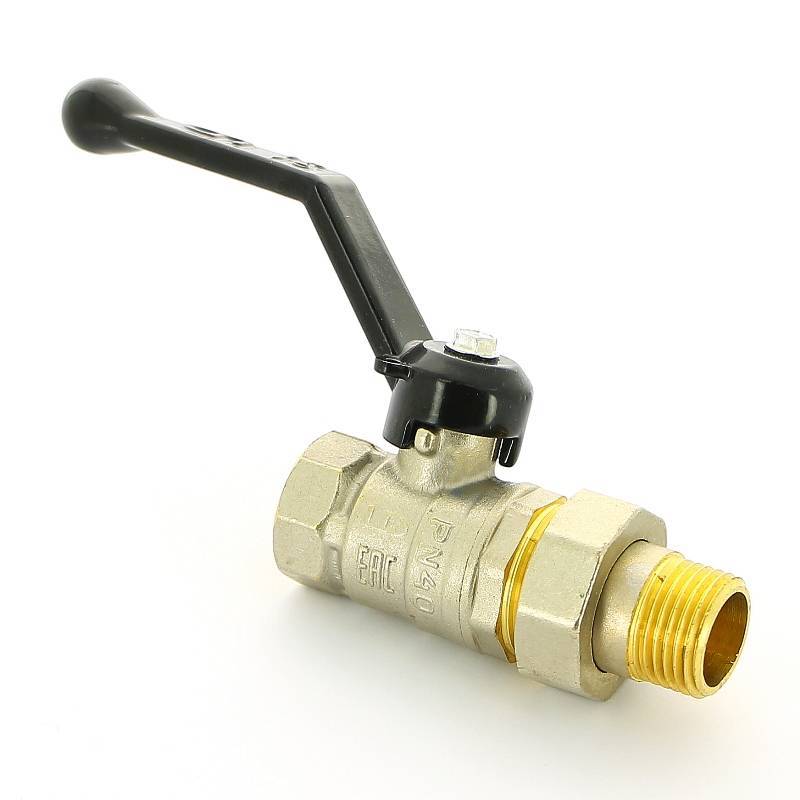 Кран шаровой LD Pride НВ 1/2 полнопроходной с разъемным соединением ручка 47.307.15