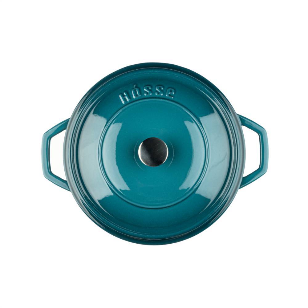 Кастрюля глубокая Hascevher Y DT 24 см Blue A908024