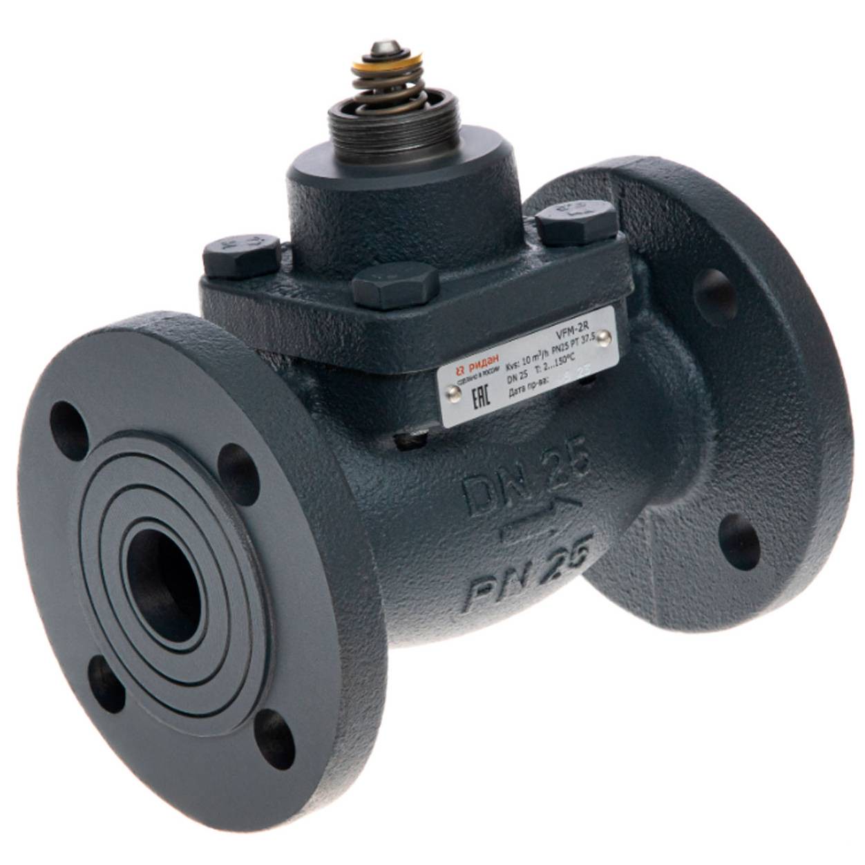 Клапан регулирующий Ридан VFM-2R DN 15 PN 25 Kvs 0.4 фланцевый 1448127