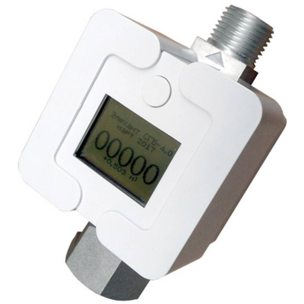 Счетчик газа Элехант СГБ-4.0 с гайками СГБ-4.0