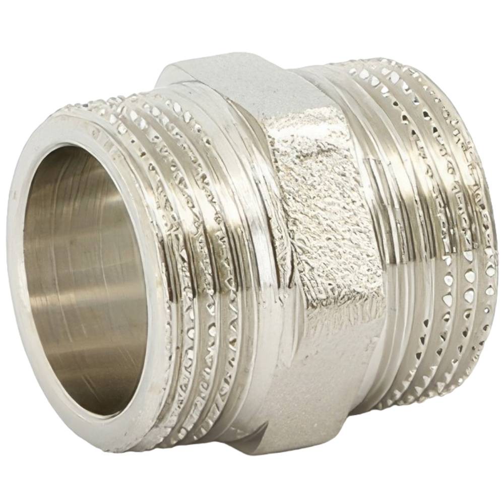 Ниппель Uni-Fitt 1 дюйм НР-НР никелированный 600N4000