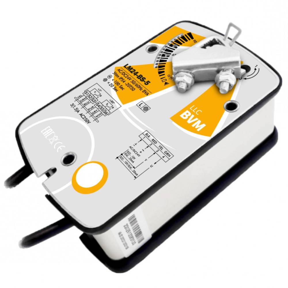 Электропривод воздушного клапана BVM LM24-BS-5