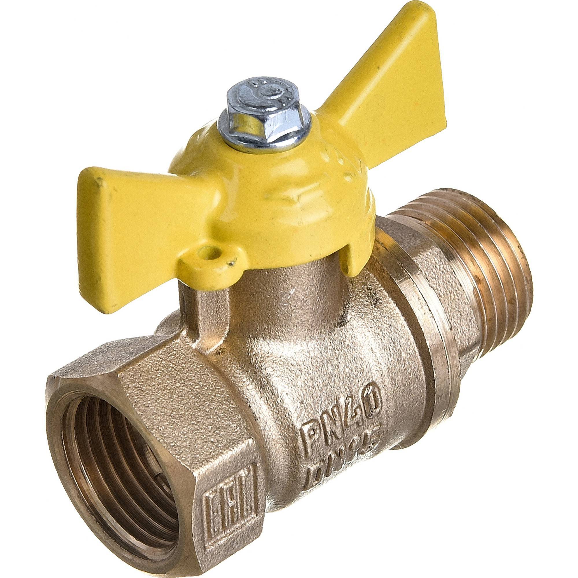 Кран шаровой VALFEX для газа 11Б27фтМ 1/2 ВР/НР бабочка 1594113