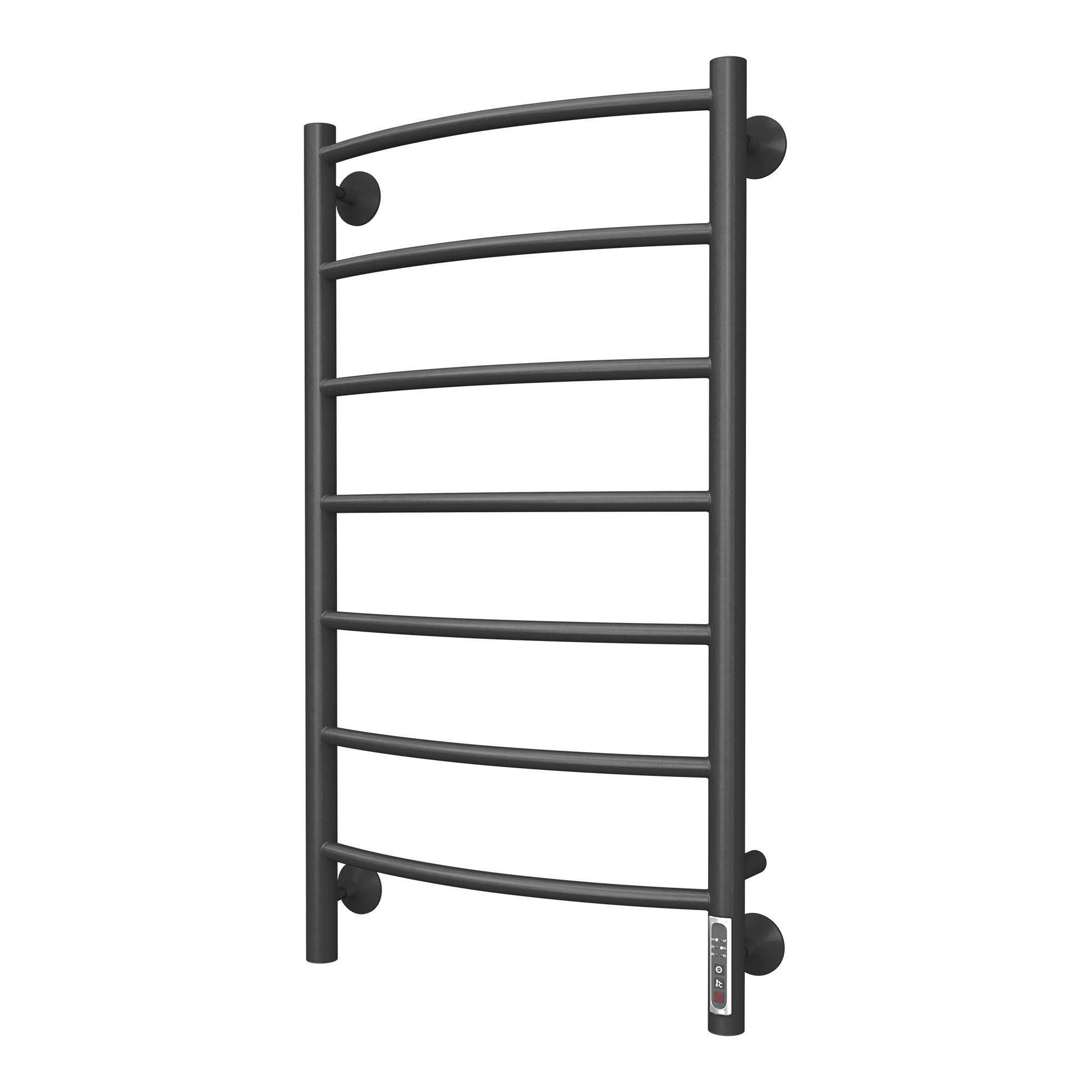 Полотенцесушитель электрический Royal Thermo Classic black П7 500х800 мм со встроенным диммером НС-1443118