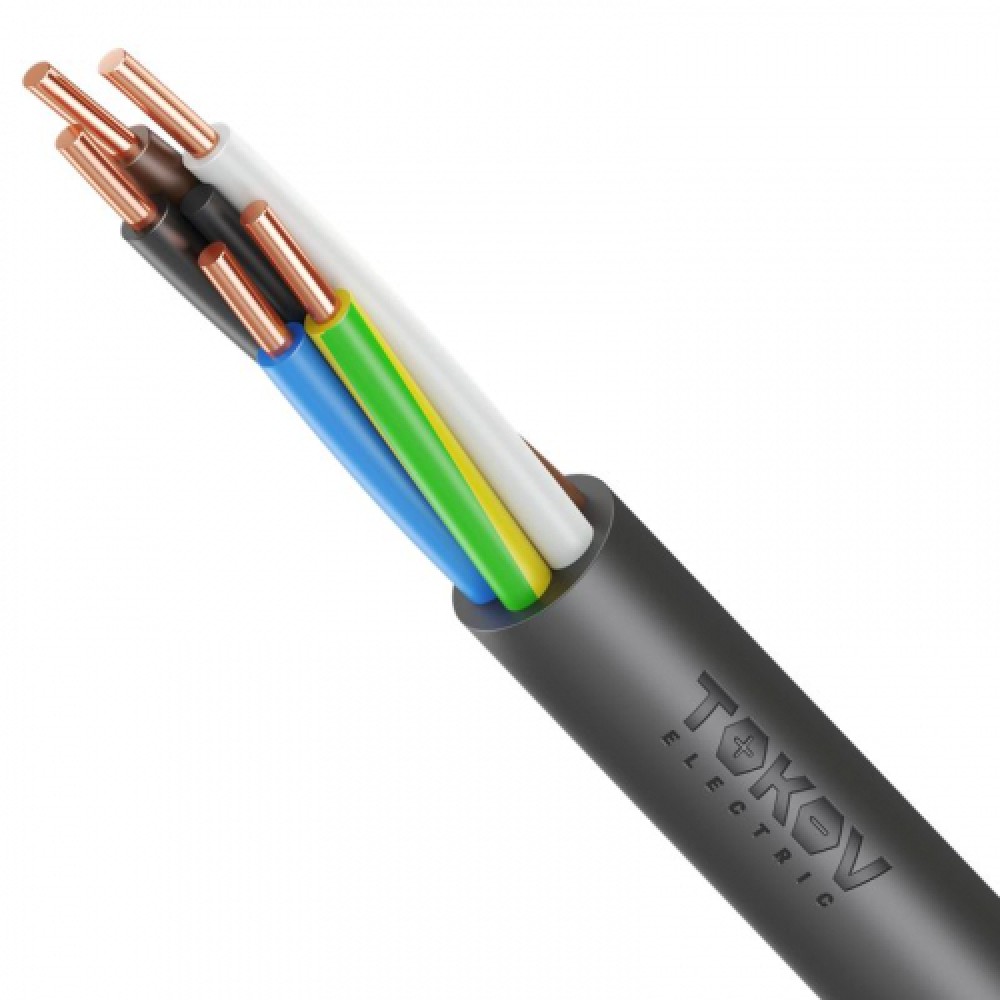 Кабель силовой TOKOV ELECTRIC ВВГнг(А)-LS 5x1.5 ОК(N,PE)-0.66 кВ УТ000028407