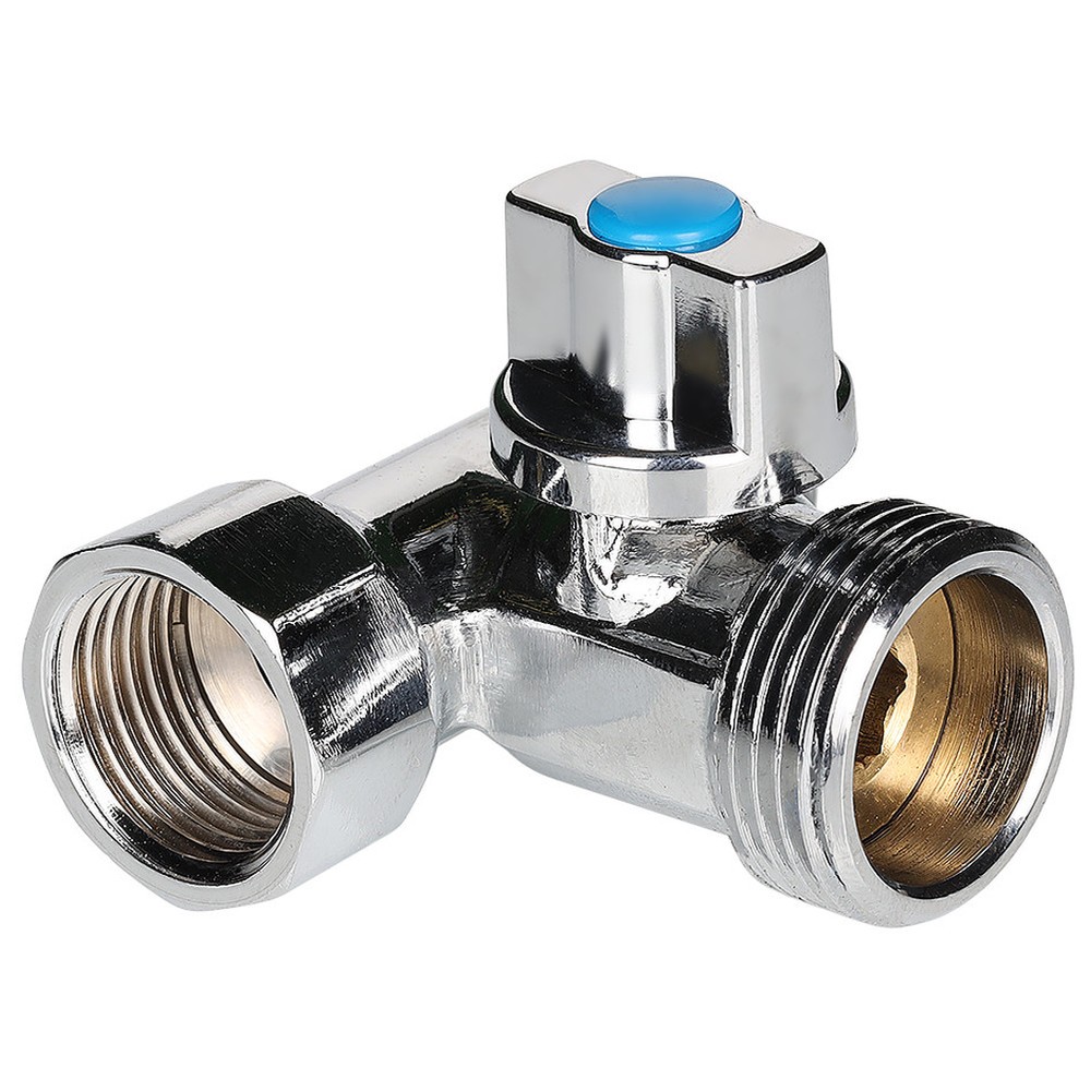 Кран-тройник для сантехнических приборов Valtec 1/2x3/4x1/2 ВНН VT.256.N