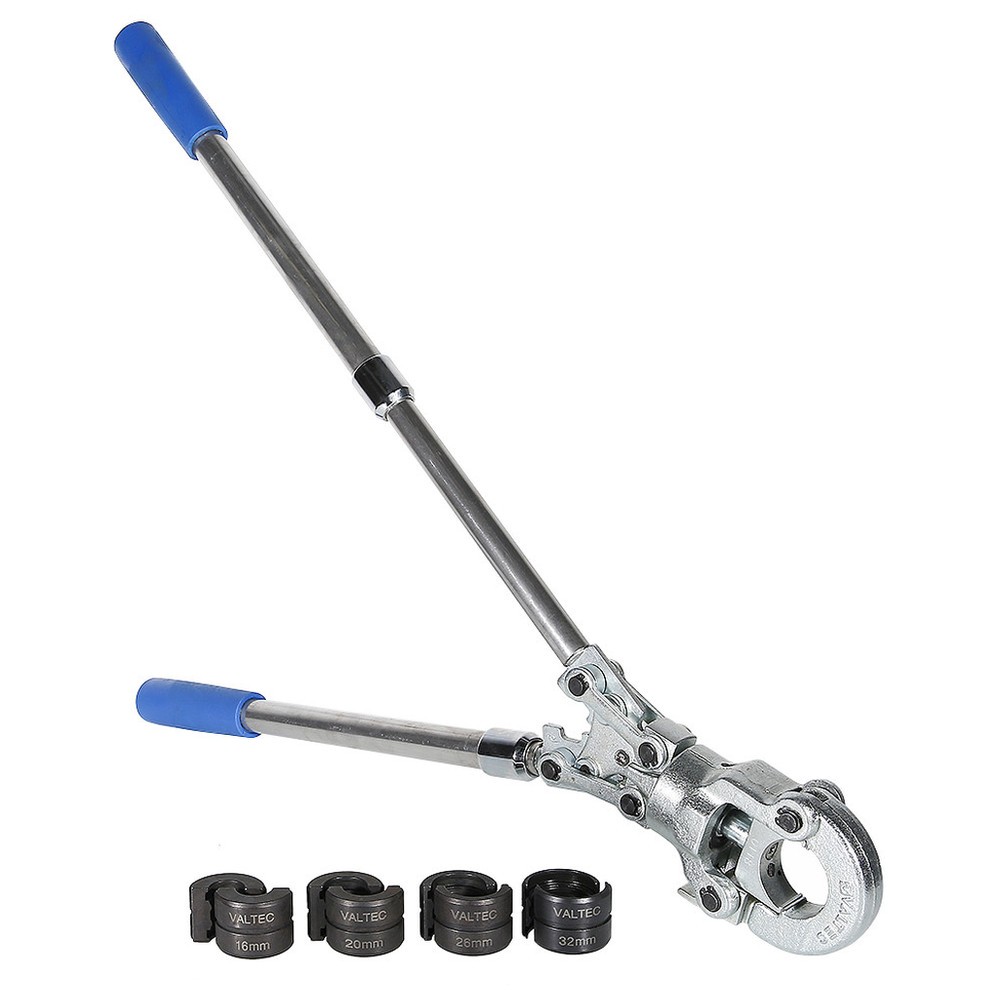 Пресс-инструмент ручной Valtec с комплектом насадок TH 16-32 мм VTm.293.0.1632