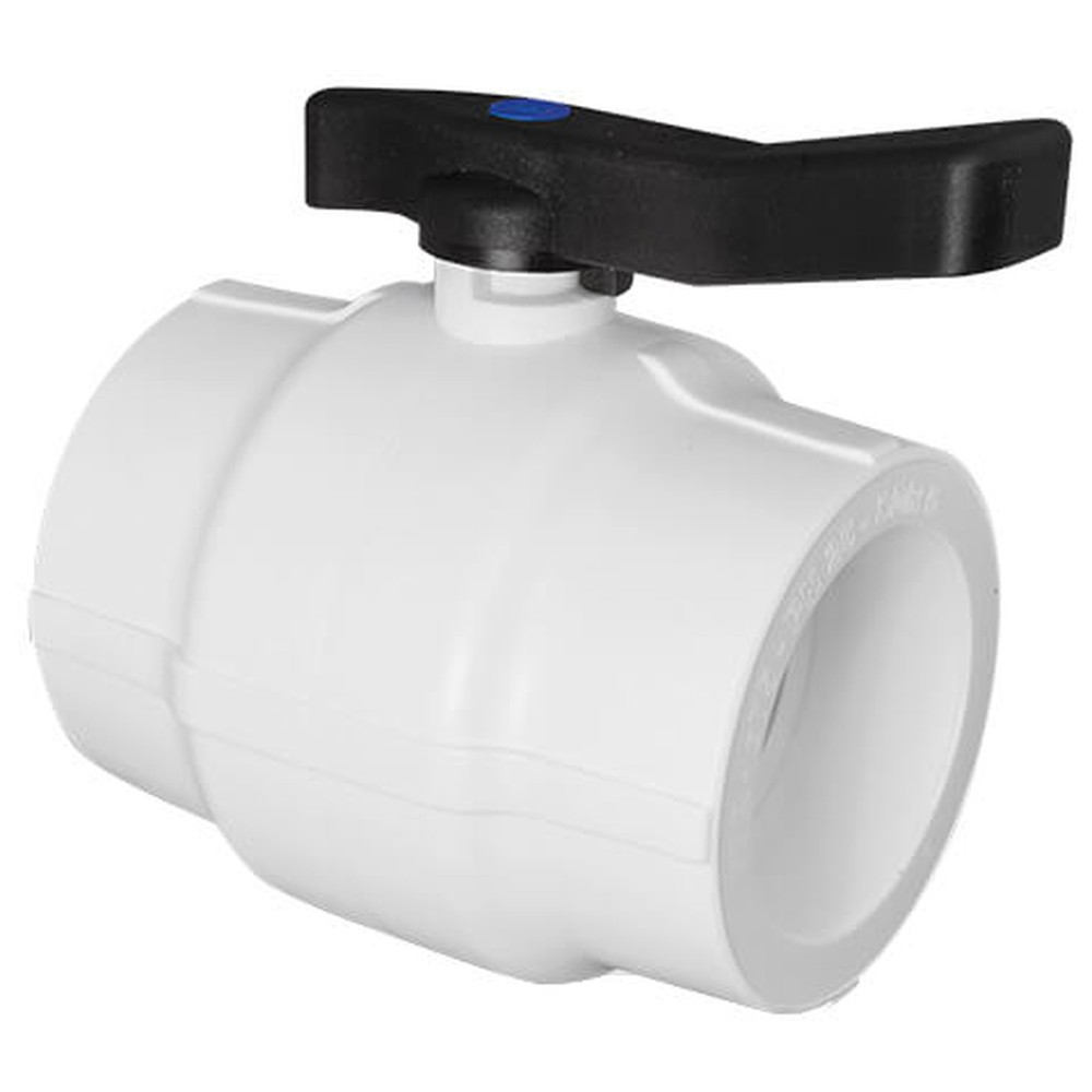 Кран шаровой полипропиленовый Plastica Alfa PPR PN10 75 мм белый 1010075