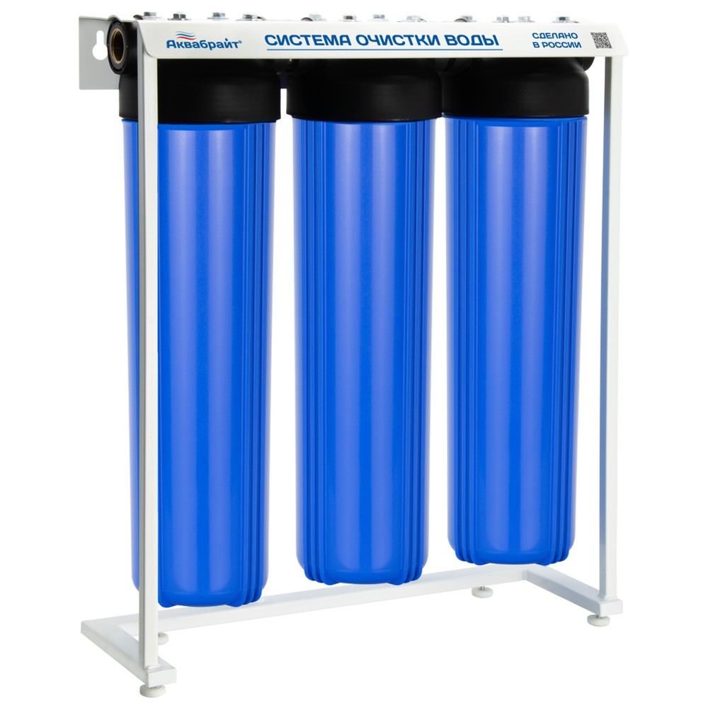 Корпус фильтра Аквабрайт АБФ-320ББ-БК тройной 20BB АБФ-320ББ-БК