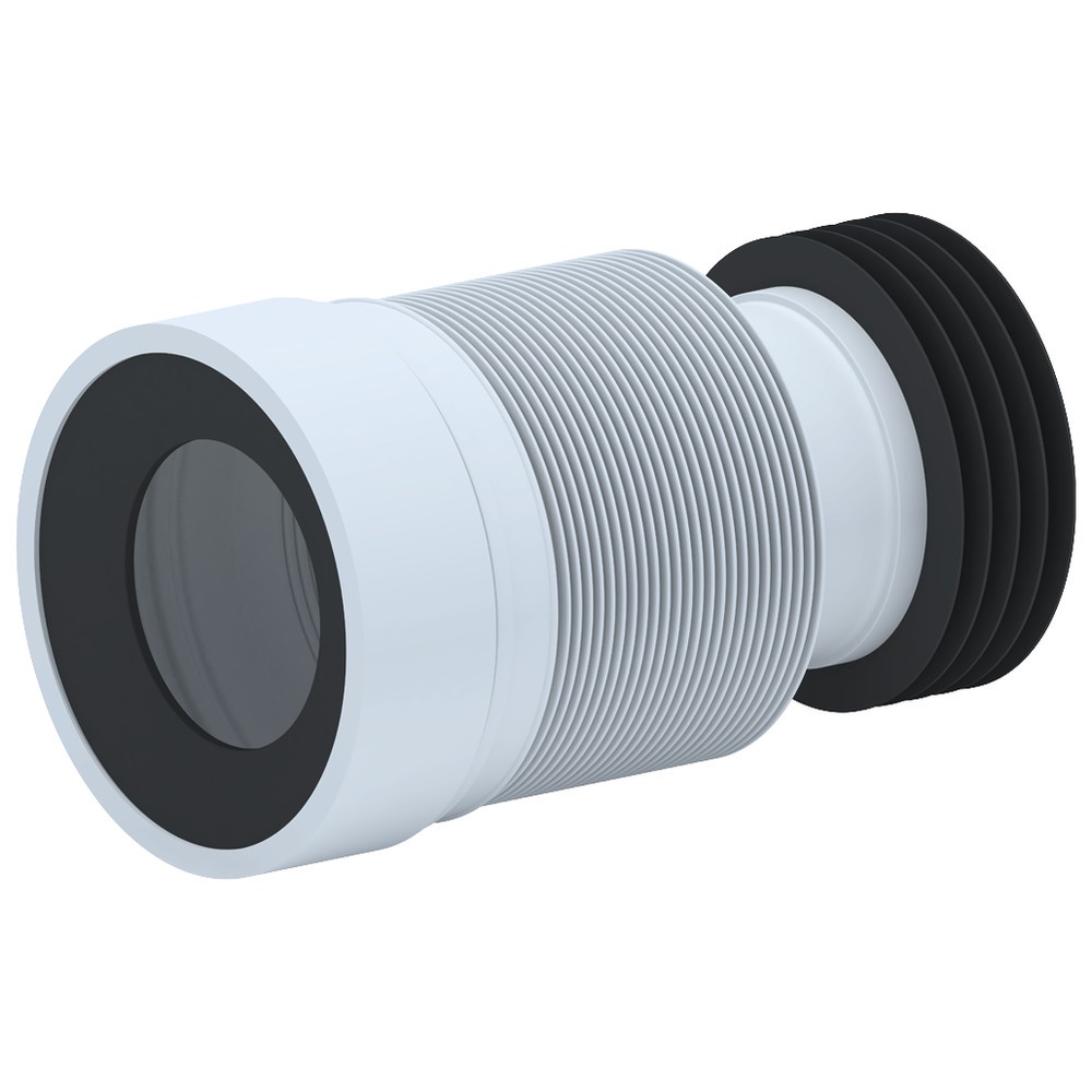 Слив для унитаза АНИ пласт K828 гофрированный 230-530 мм K828