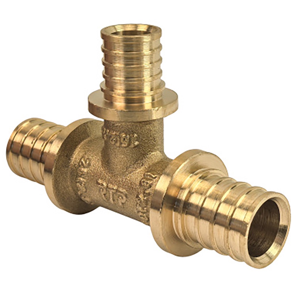 Тройник аксиальный переходной RTP латунь 20х16х20 мм 1654902