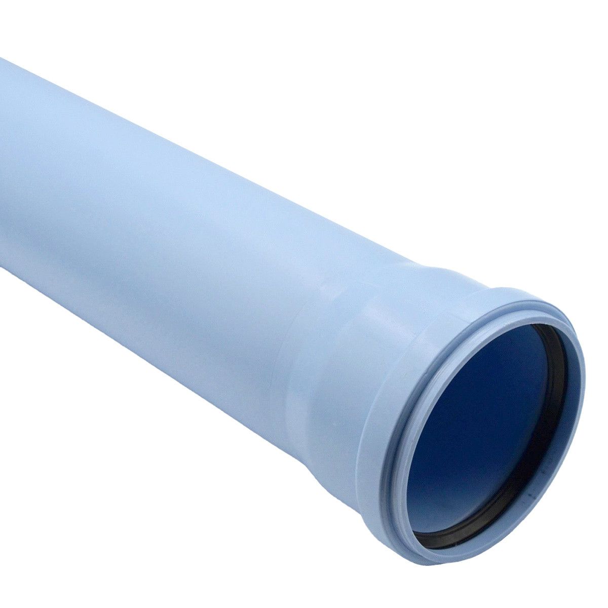 Труба водосточная Sinikon Rain Flow 110x3.4x500 мм с раструбом голубая 500085.F