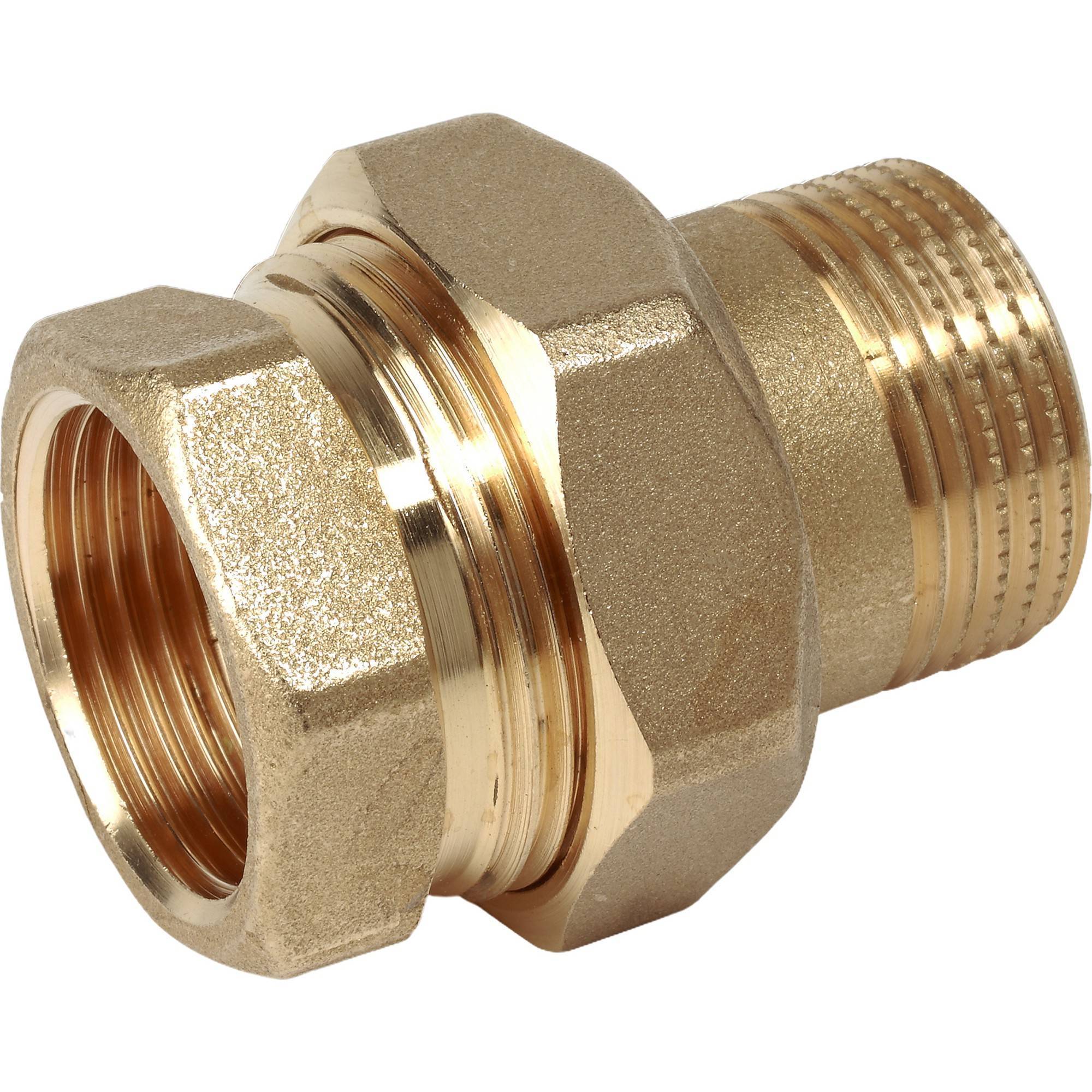 Фитинг прямой Giacomini R18 3/8 дюйма ВР разборный R18Y002