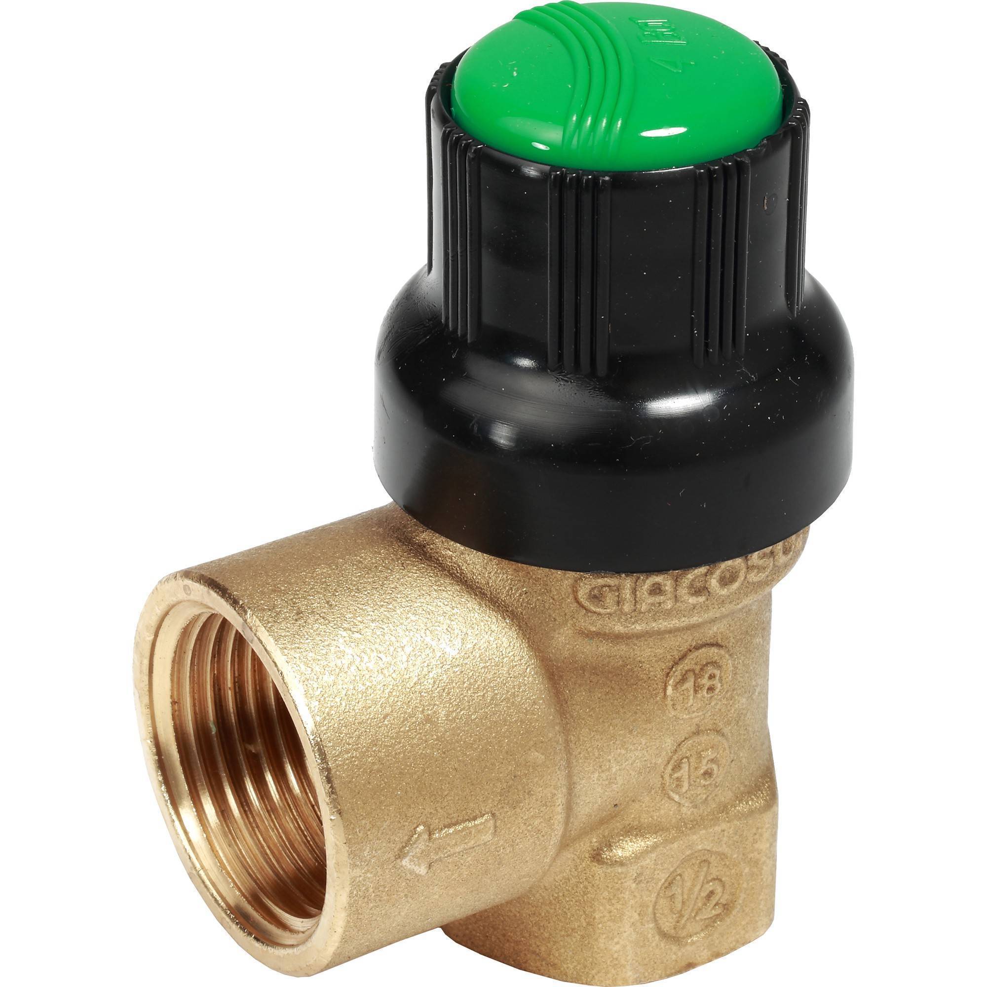 Клапан предохранительный Giacomini для солнечных систем 1/2 x 3/4 4 бар R140CY006