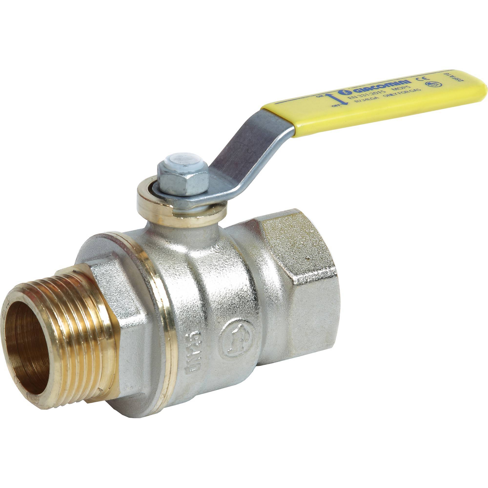 Кран шаровой Giacomini R734 для газа 3/4 ВР-НР R734LGAX004