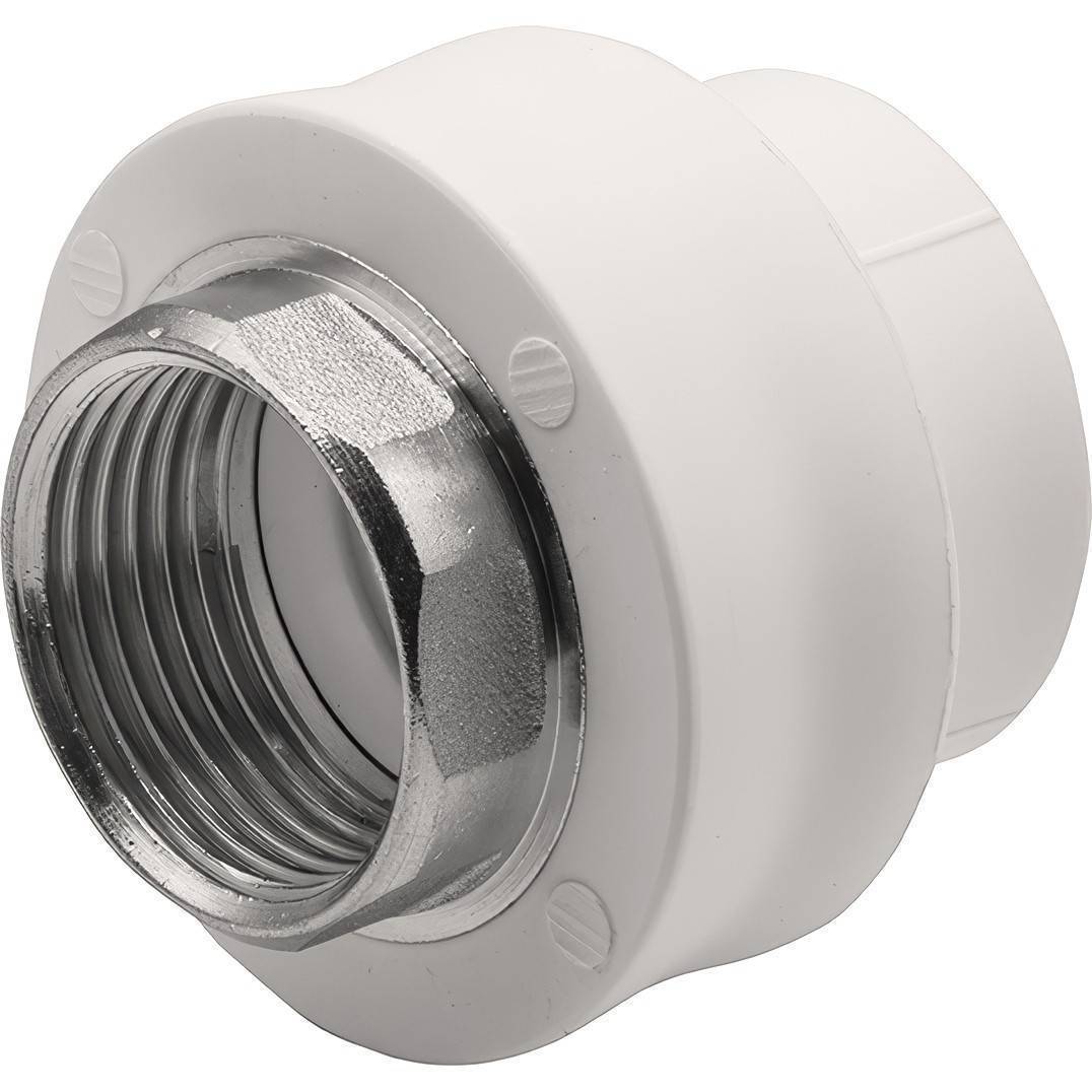 Муфта комбинированная Thermolight PP-R 32x1 ВР под ключ белая 1620501