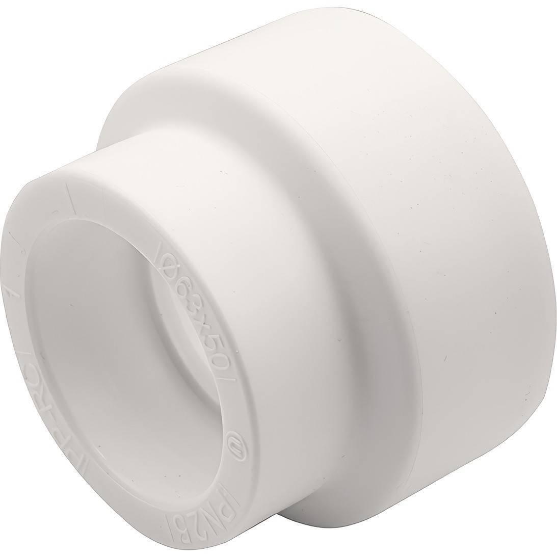 Муфта переходная PP-R Thermolight 63x50 мм белая НС-1620554