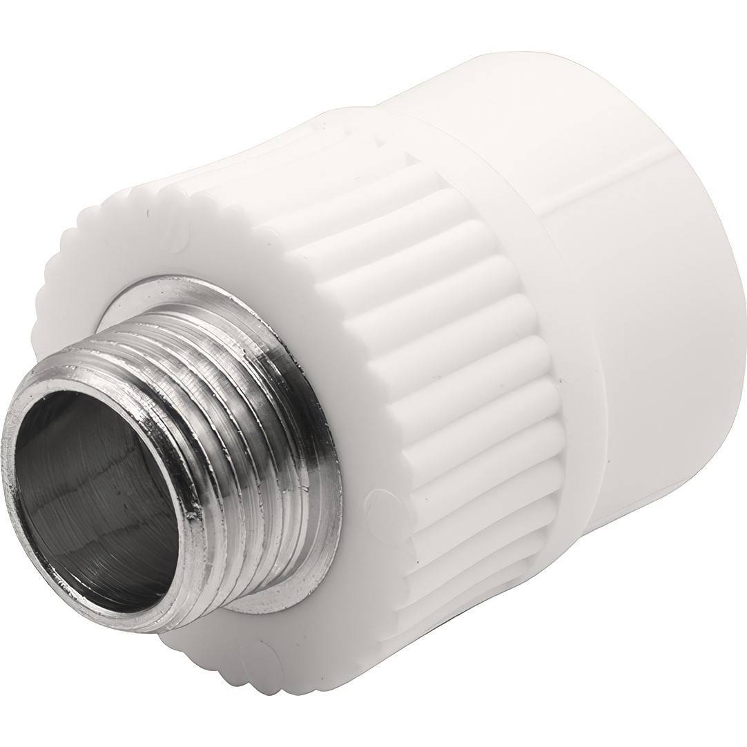 Муфта комбинированная Thermolight PP-R 25x1/2 НР белая 1620508