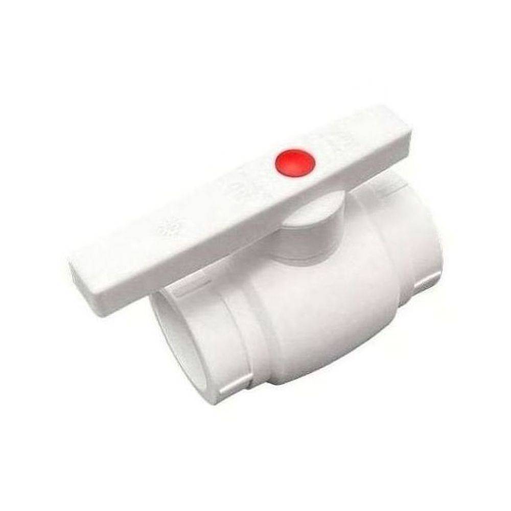 Кран шаровой полипропиленовый РОСТерм PPR 50 мм белый 1517108