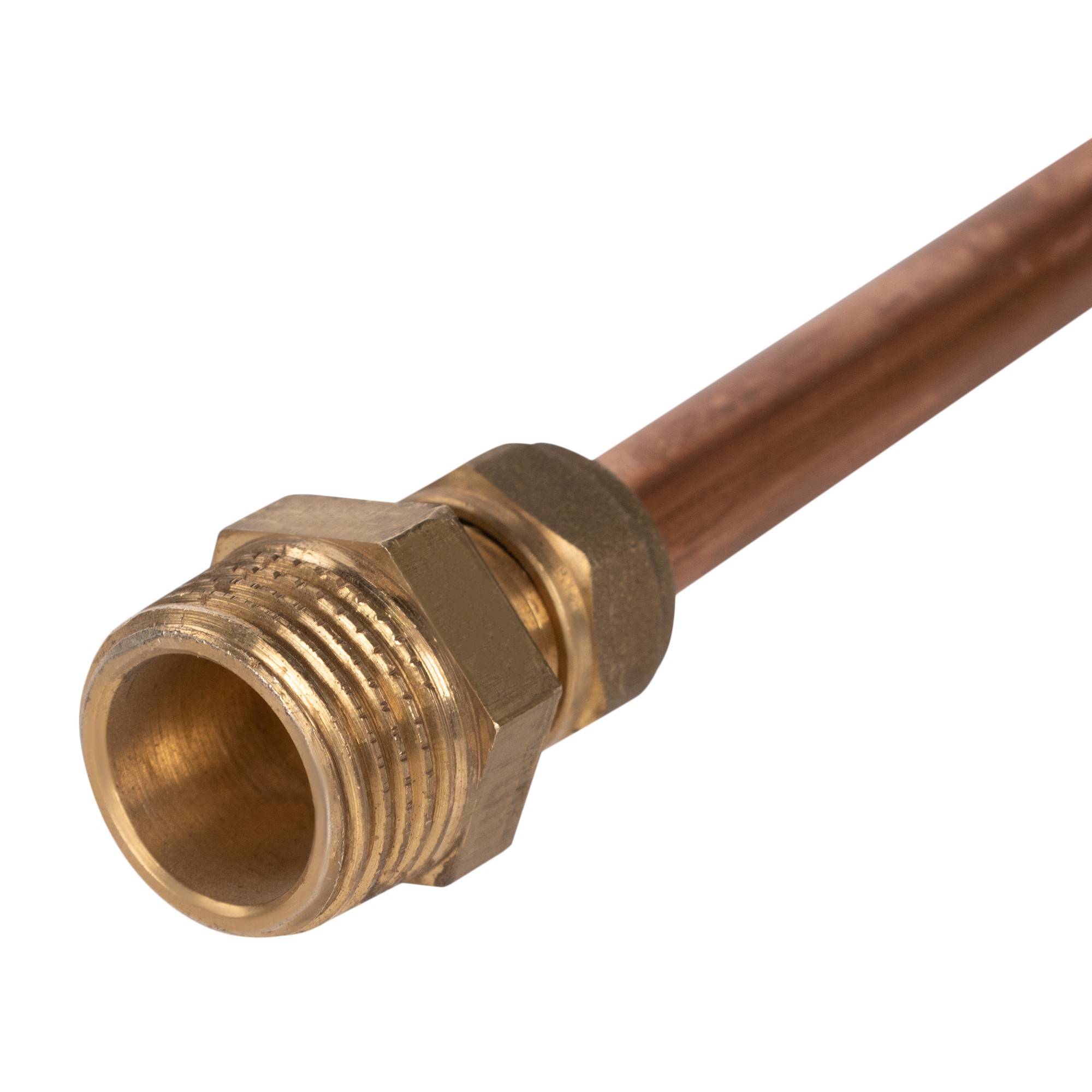 Трубка импульсная медная SHUFT 1.5 м G1/2-G1/2 10х1 мм 1407175