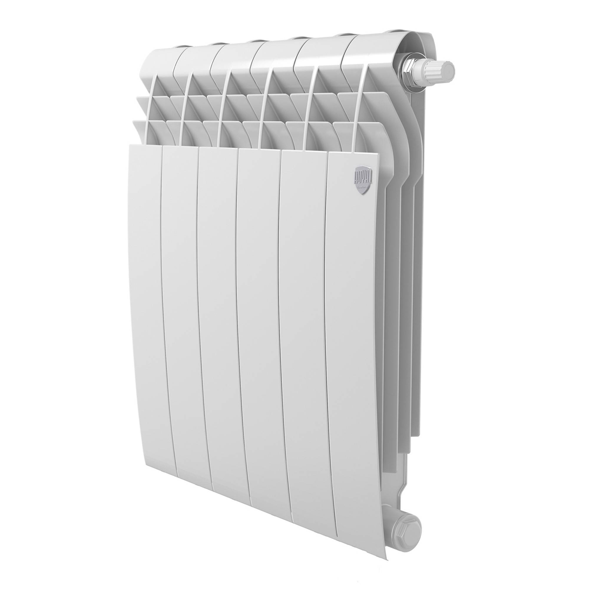 Радиатор биметаллический Royal Thermo BiLiner 500 Bianco Traffico нижнее подключение 6 секций НС-1506305