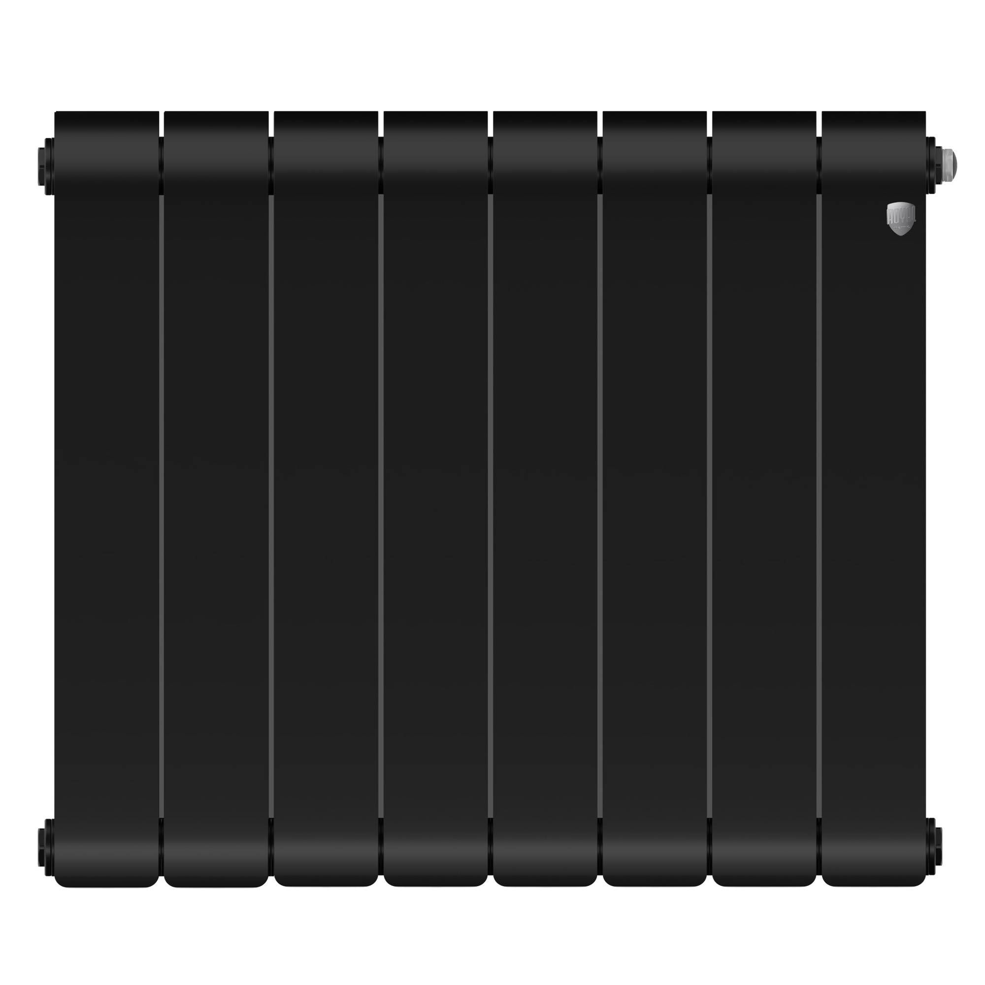 Радиатор биметаллический Royal Thermo Infinity 500 Noir Sable 8 секций боковое подключение НС-1630015