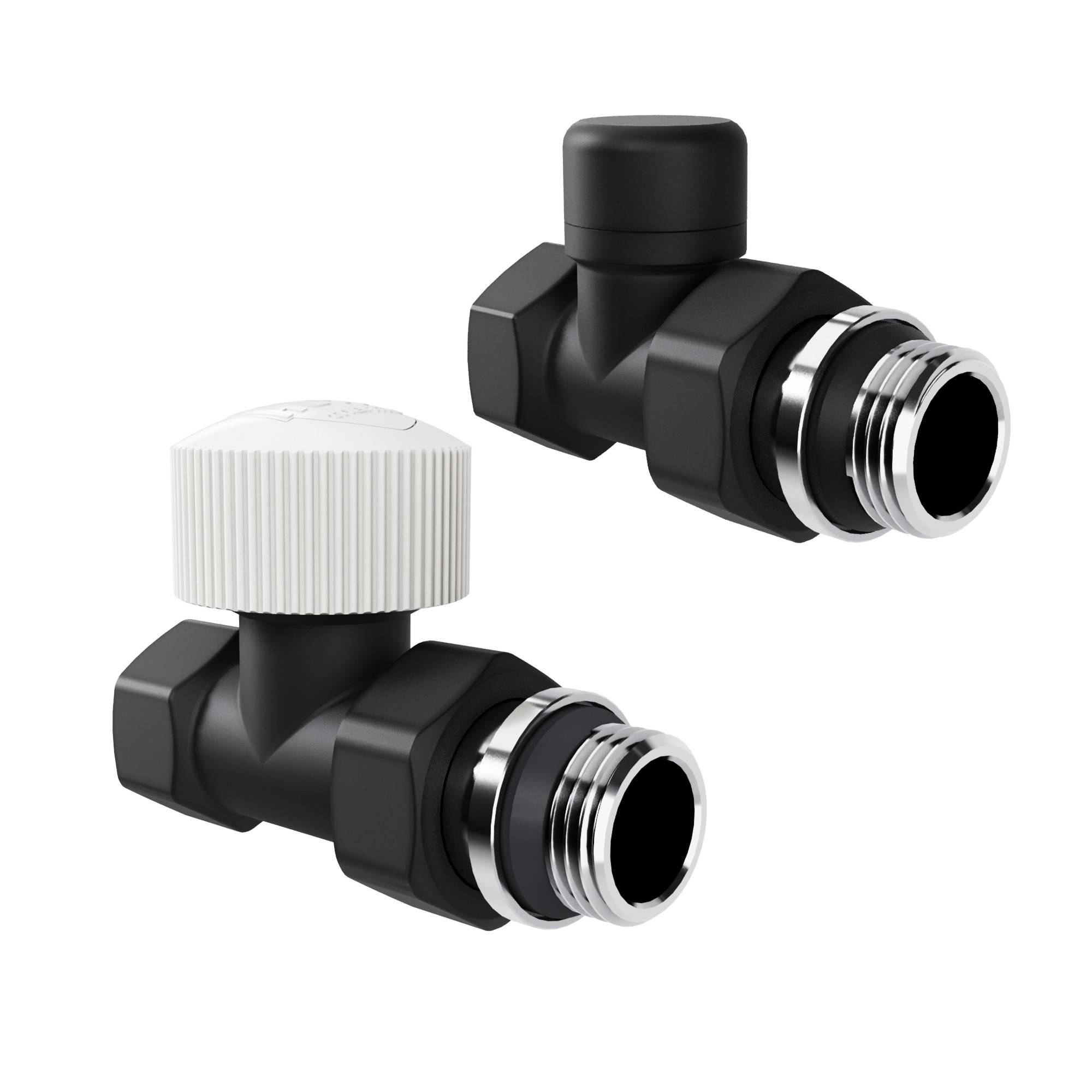 Набор термостатический прямой Royal Thermo Design 1/2 M30x1,5 Черный НС-1640378