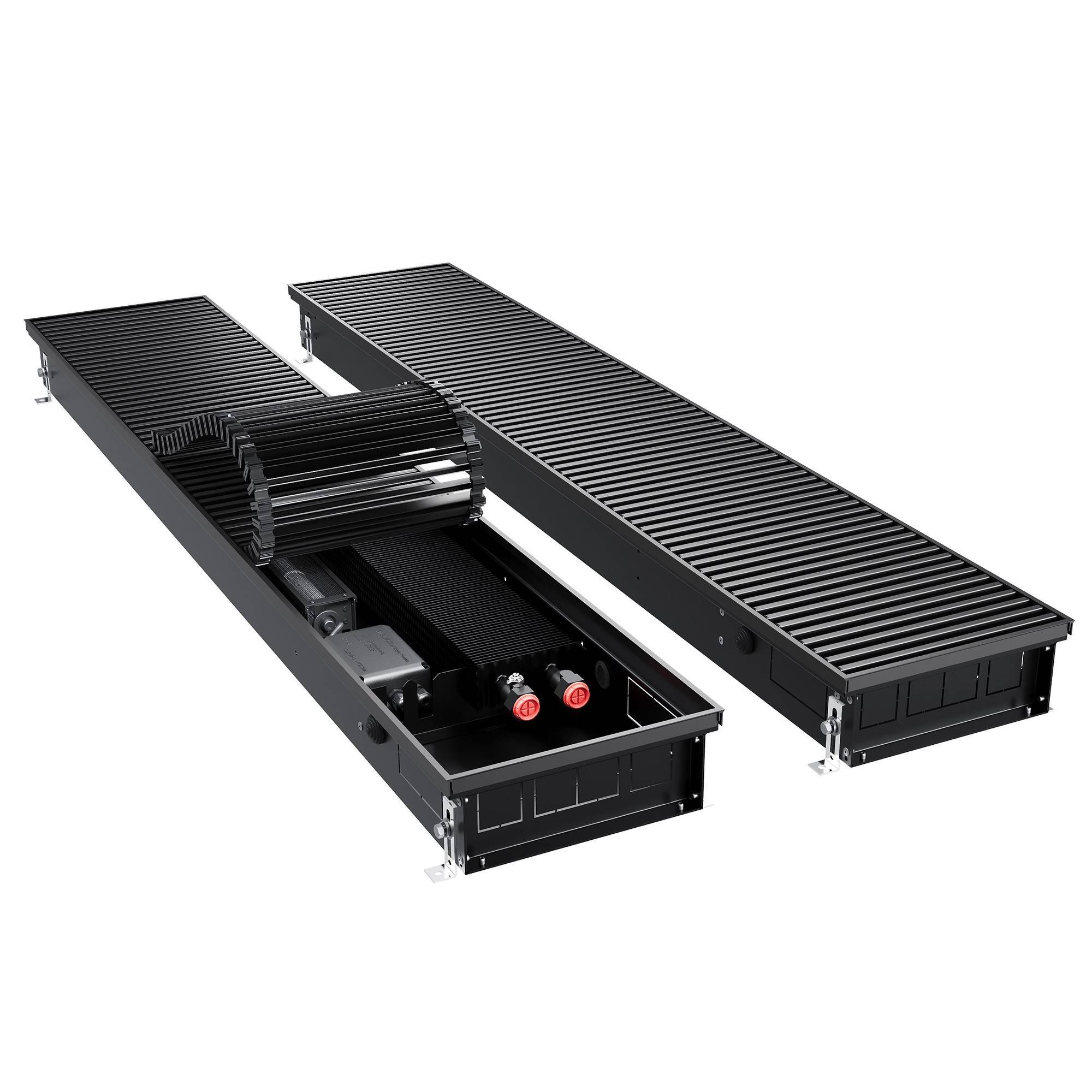 Конвектор внутрипольный Royal Thermo ATRIUM TURBO-90/250/2500-DG-U-BL инверторный НС-1665899