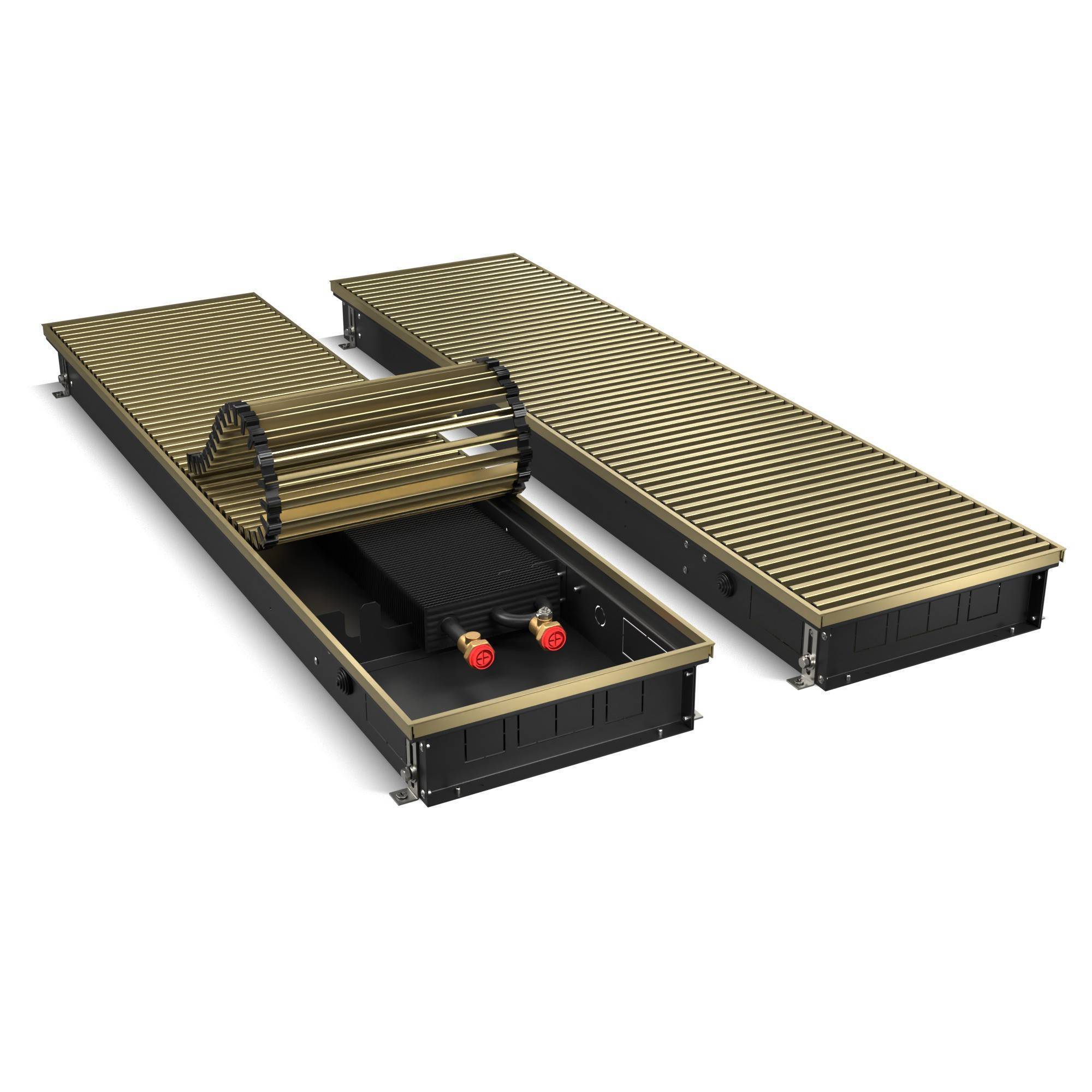 Конвектор внутрипольный Royal Thermo ATRIUM 90х300х1100 мм DG-U-LB Светлая бронза НС-1558983