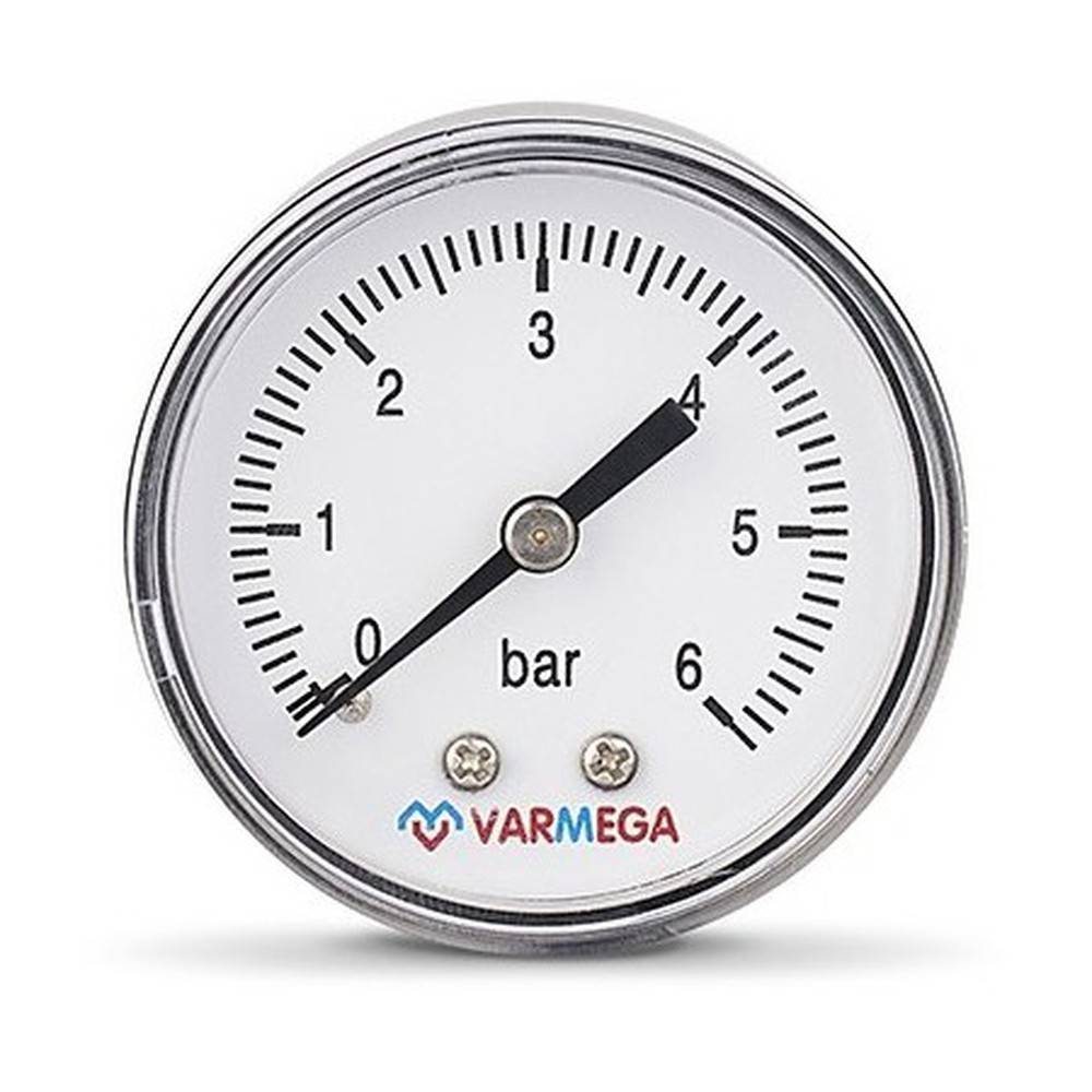 Манометр аксиальный Varmega 50 мм 6 бар 1/4 VMMT08-500602