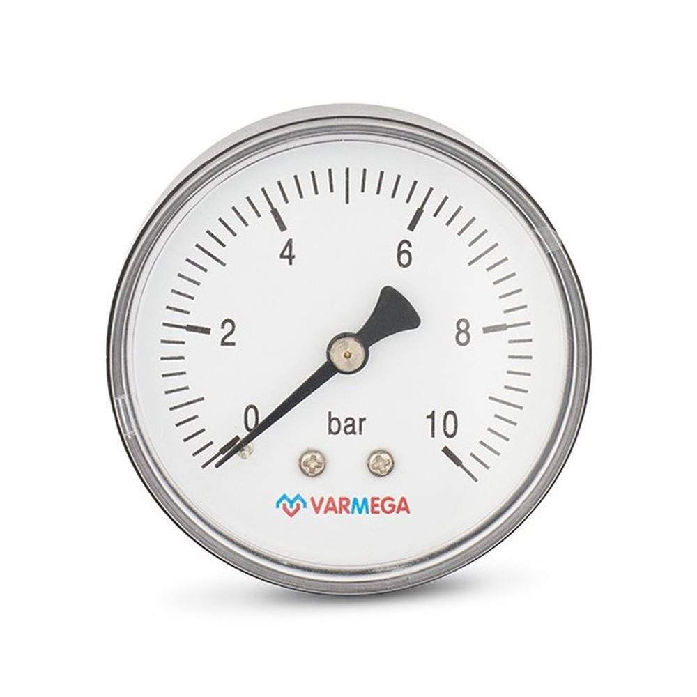 Манометр аксиальный Varmega 63 мм 10 бар 1/4 VMMT08-631002