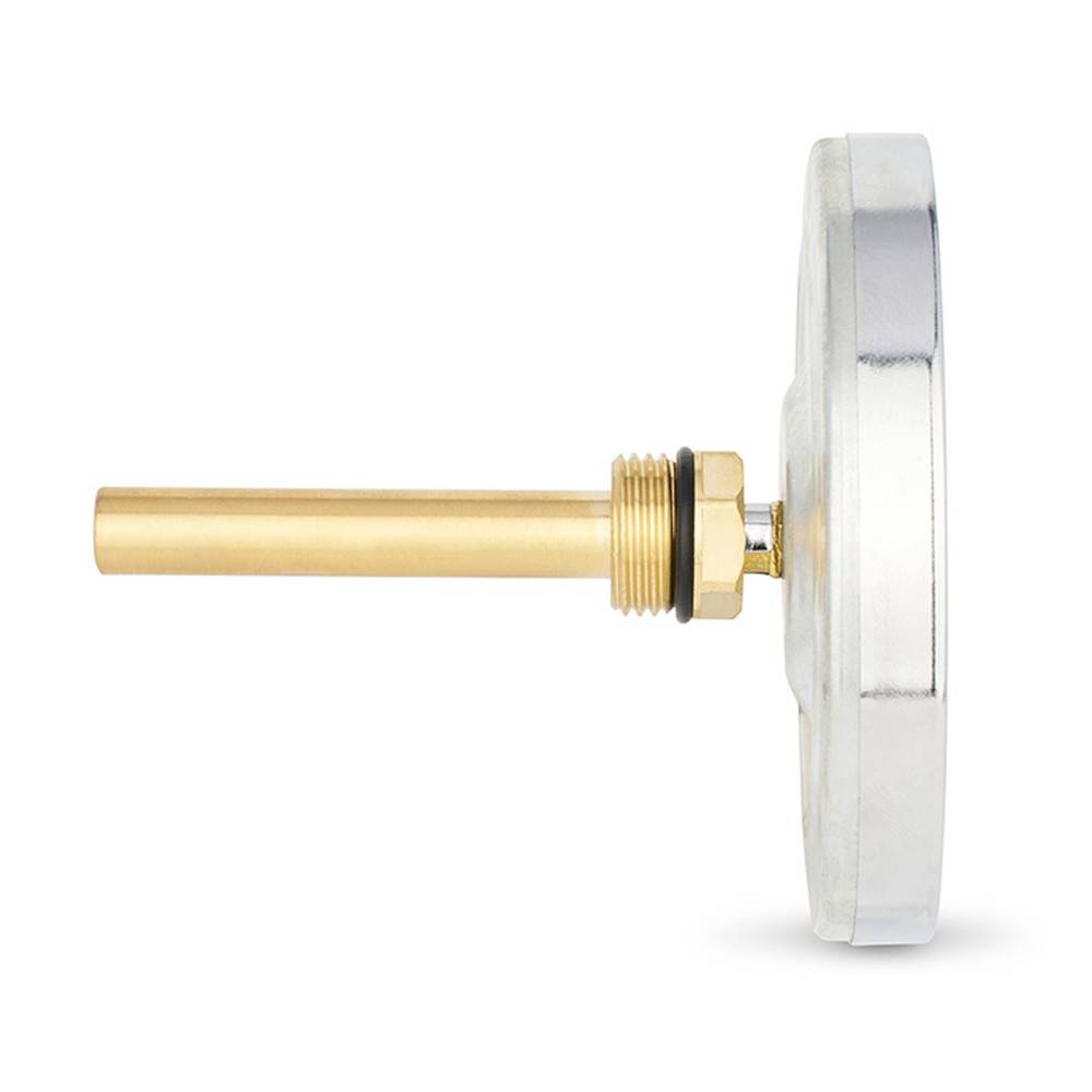 Термометр биметаллический Varmega 0-120 °C 100 мм гильза 75 мм 1/2 VMMT01-107504