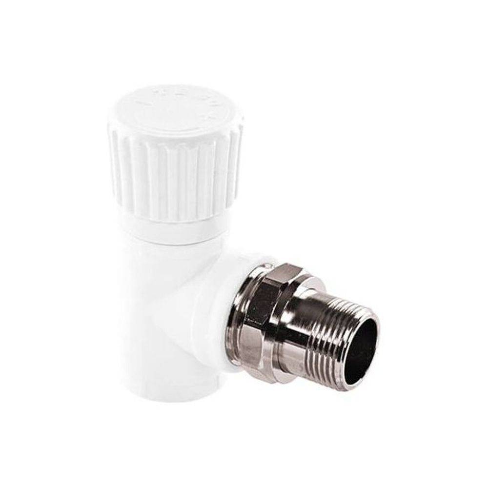 Вентиль радиаторный TEBO Technics PP-R угловой серый 20x1/2 031060411