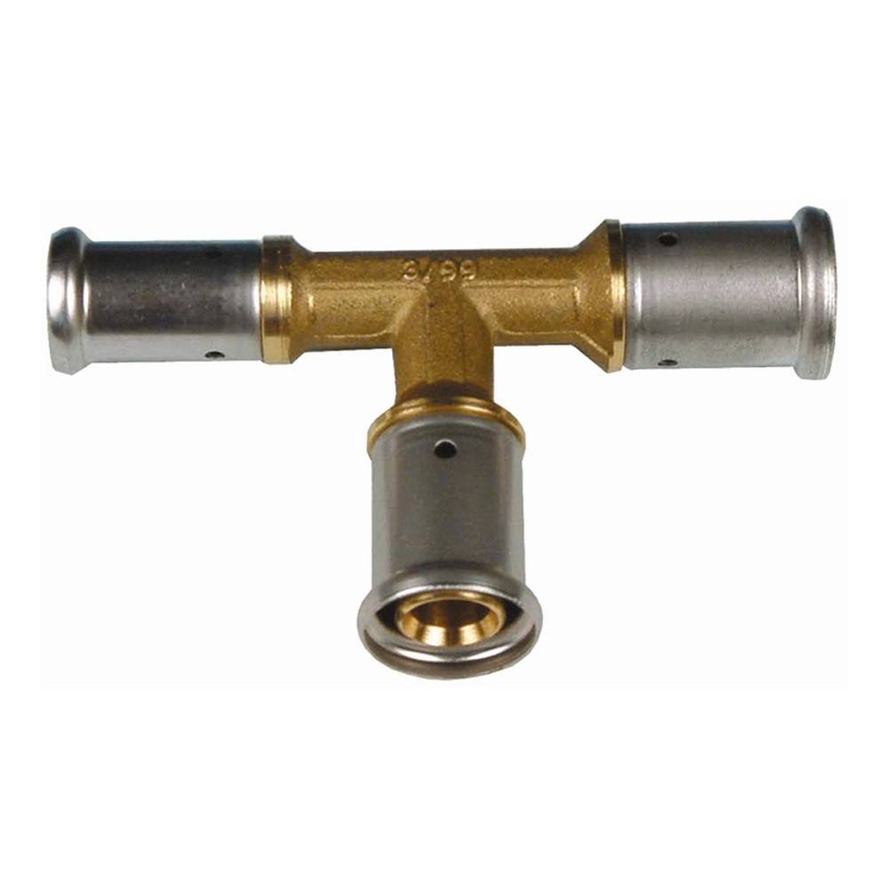 Тройник Henco латунный пресс переходный 26x26x16 мм 1647346