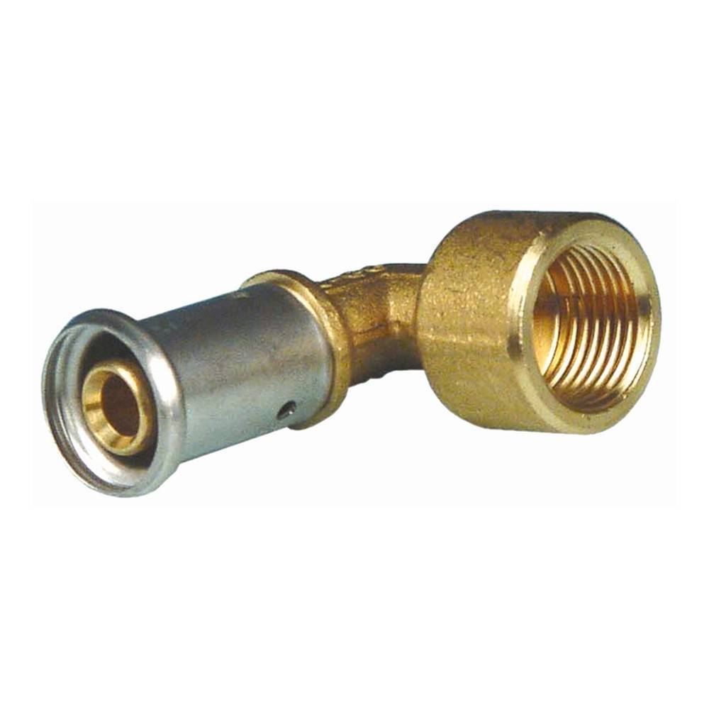 Угольник 90° HENCO латунь пресс 16x1/2 ВР 11P-1604