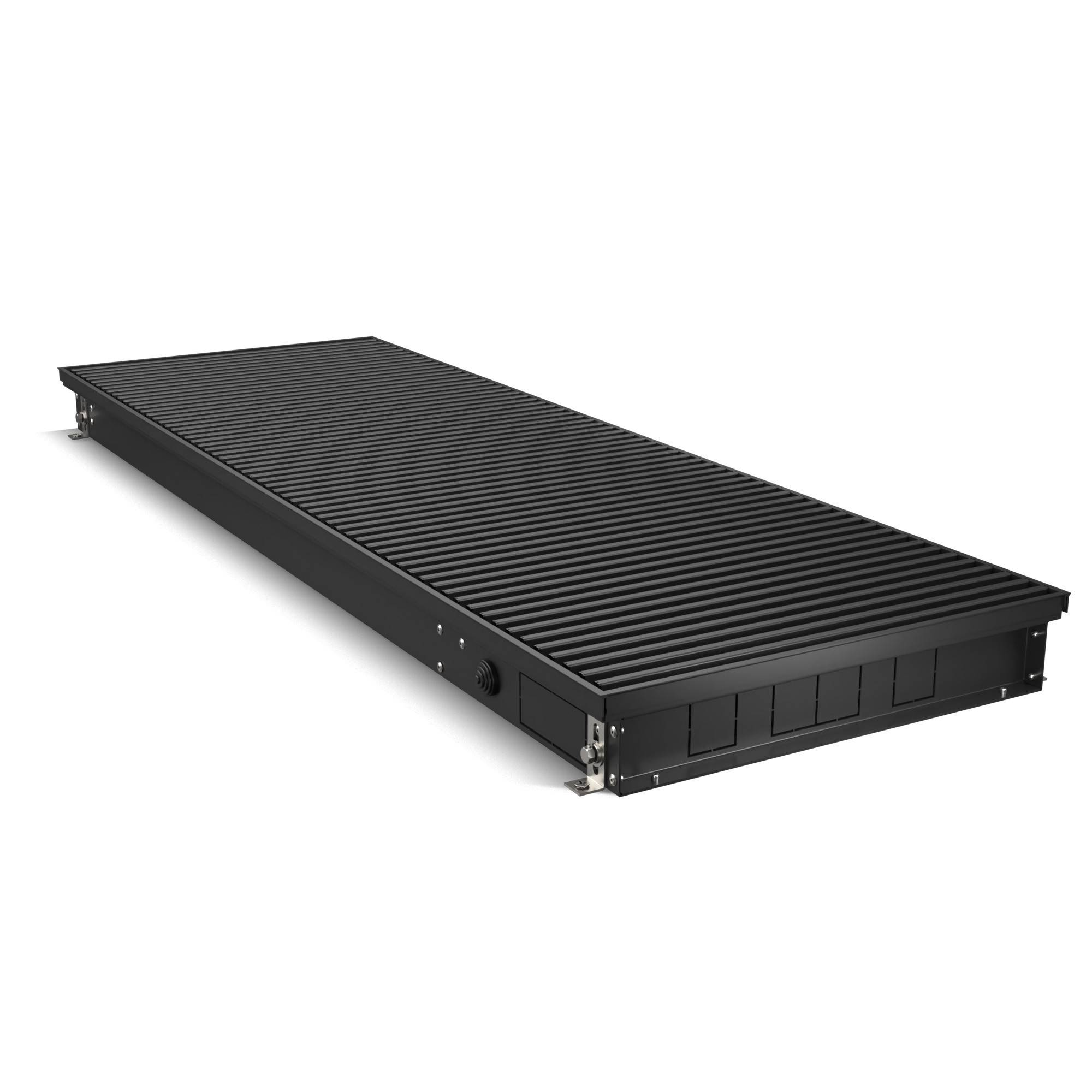 Внутрипольный конвектор Royal Thermo ATRIUM TURBO 80x400x2800 мм инверторный Черный НС-1699091