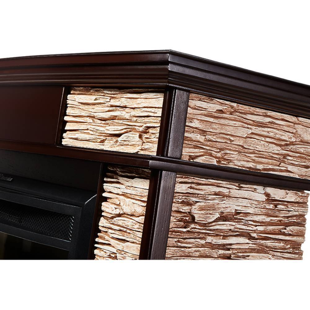 Каминокомплект Electrolux Scala 25 сланец скалистый бурый шпон темный дуб с очагом EFP/P-2720RLS 1284830