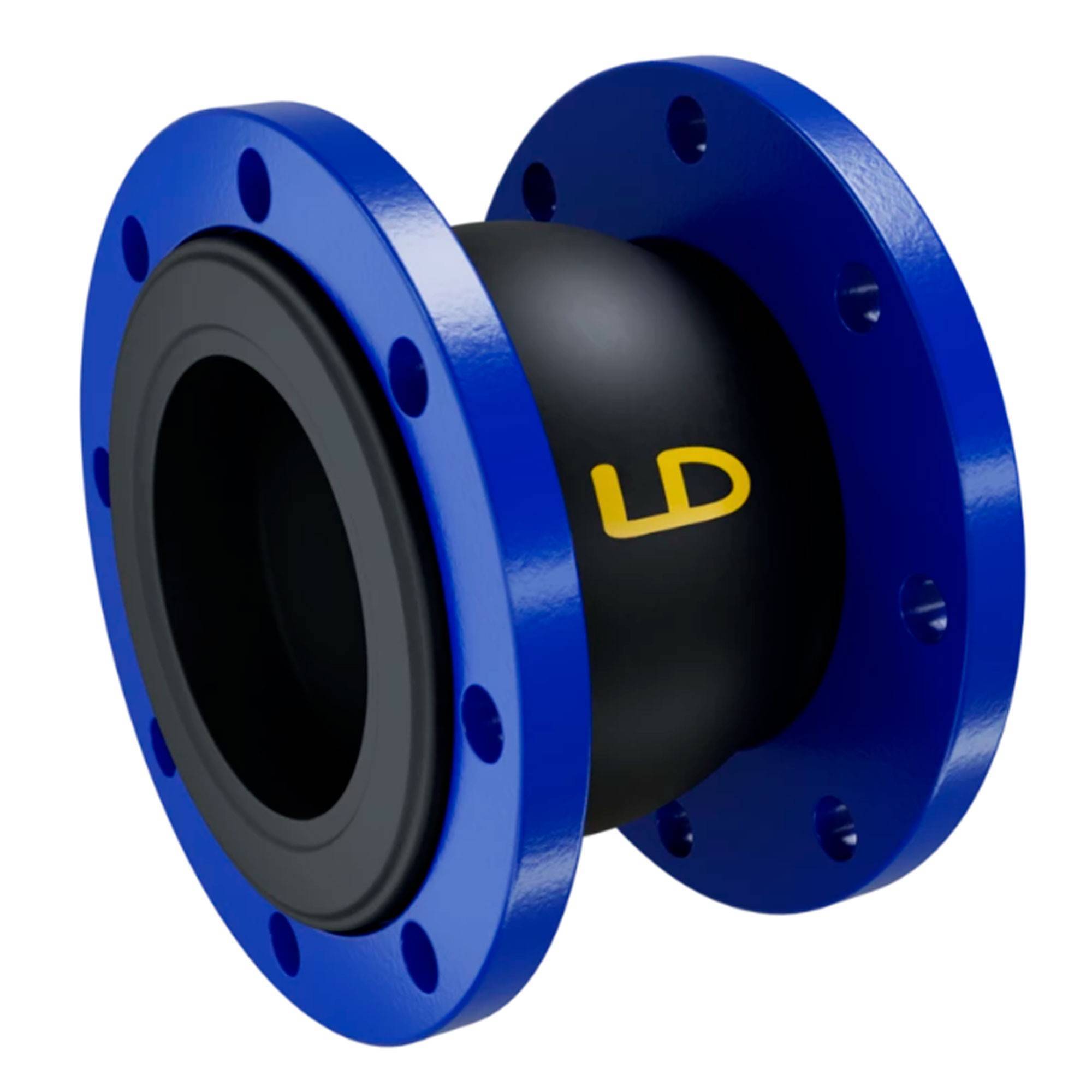 Компенсатор антивибрационный фланцевый резиновый LD EPDM DN 125 PN 16 LD.КФР.125.016.E