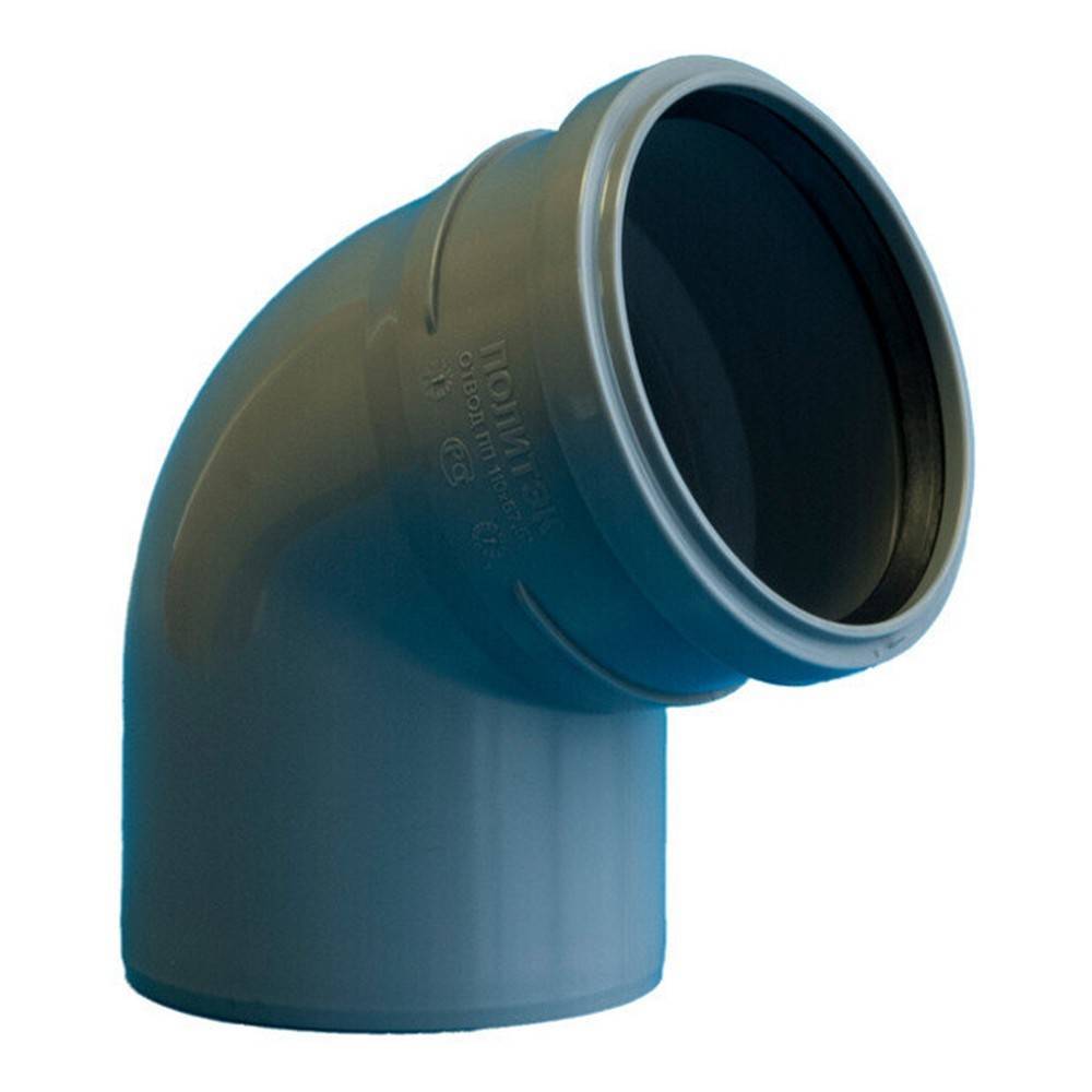Отвод для внутренней канализации Политэк 110 мм 67° 1306823