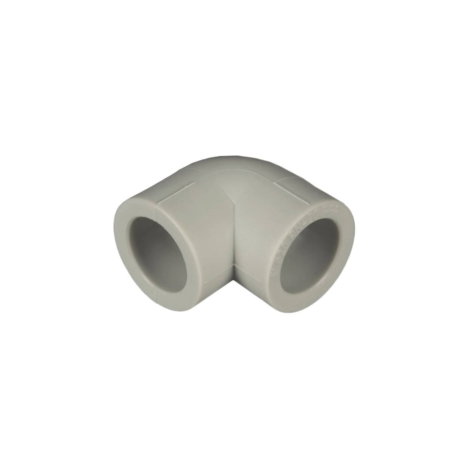 Угольник TEBO PP-R 90° 75 мм серый 1409641