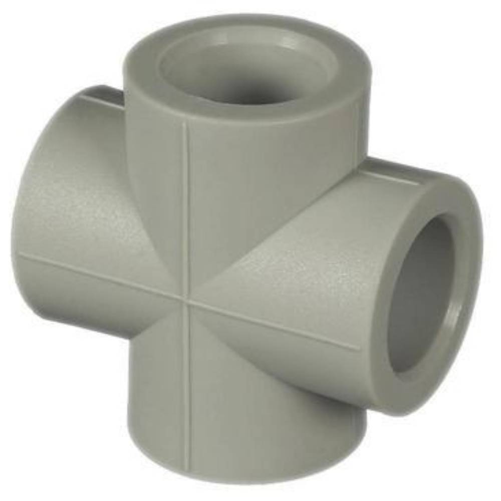 Крестовина TEBO PP-R 20 мм серая 031050101